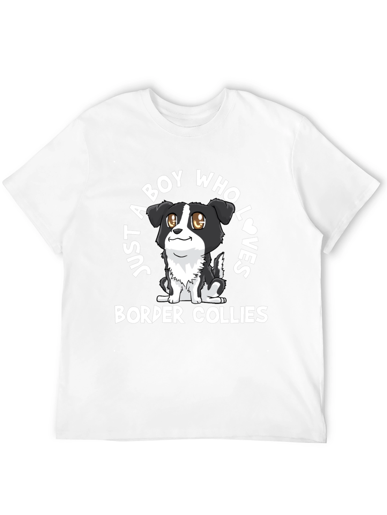Boy Who Loves Border Collies Graphic Tee