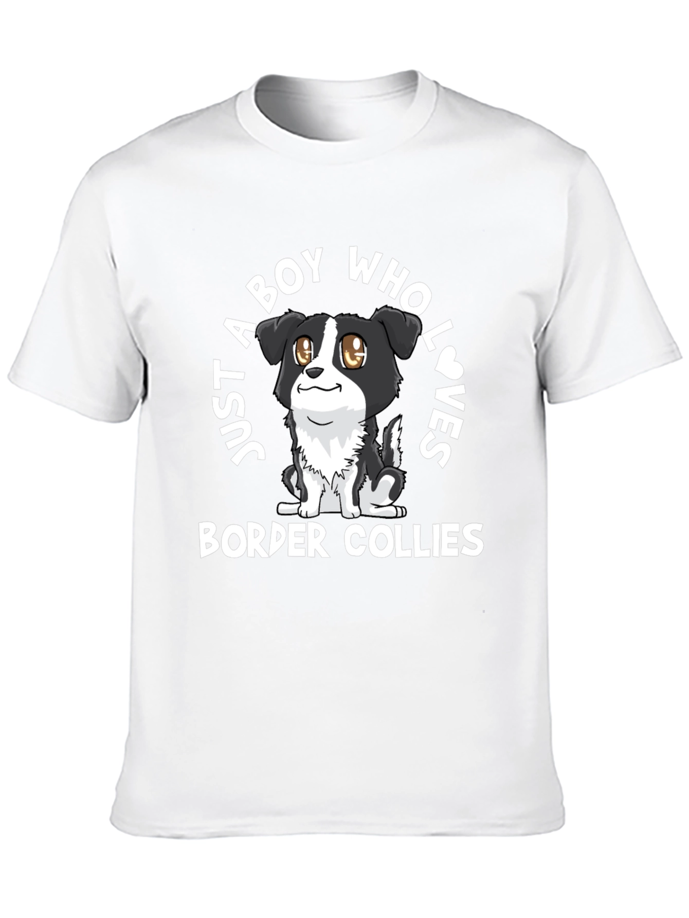 Boy Who Loves Border Collies Graphic Tee