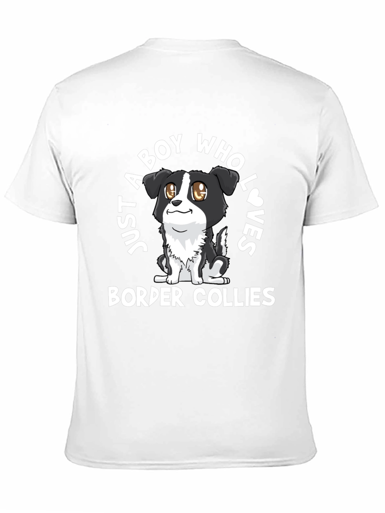 Boy Who Loves Border Collies Graphic Tee