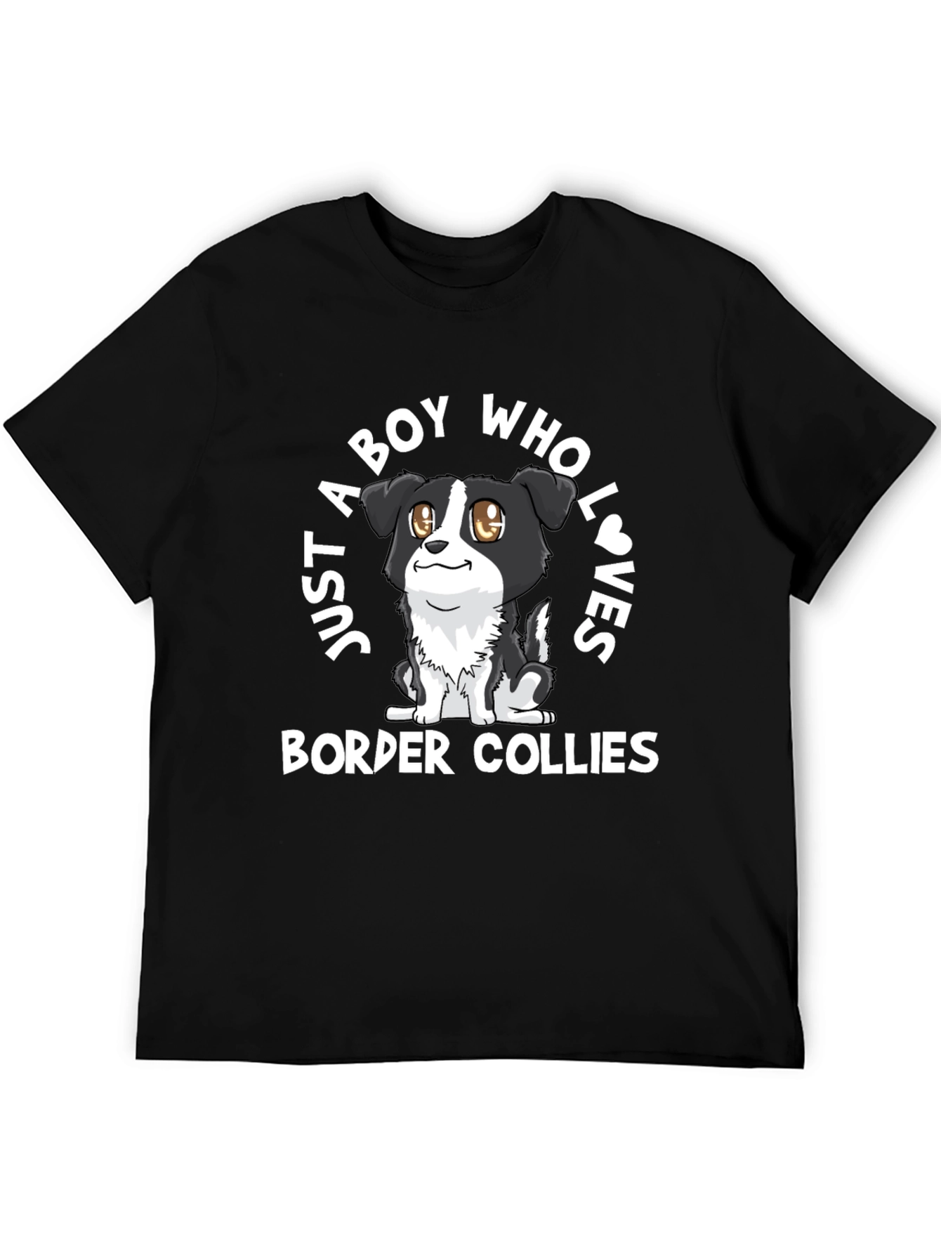 Boy Who Loves Border Collies Graphic Tee