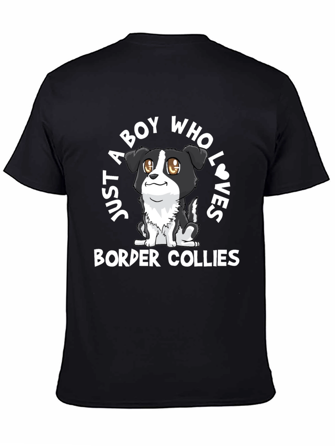 Boy Who Loves Border Collies Graphic Tee