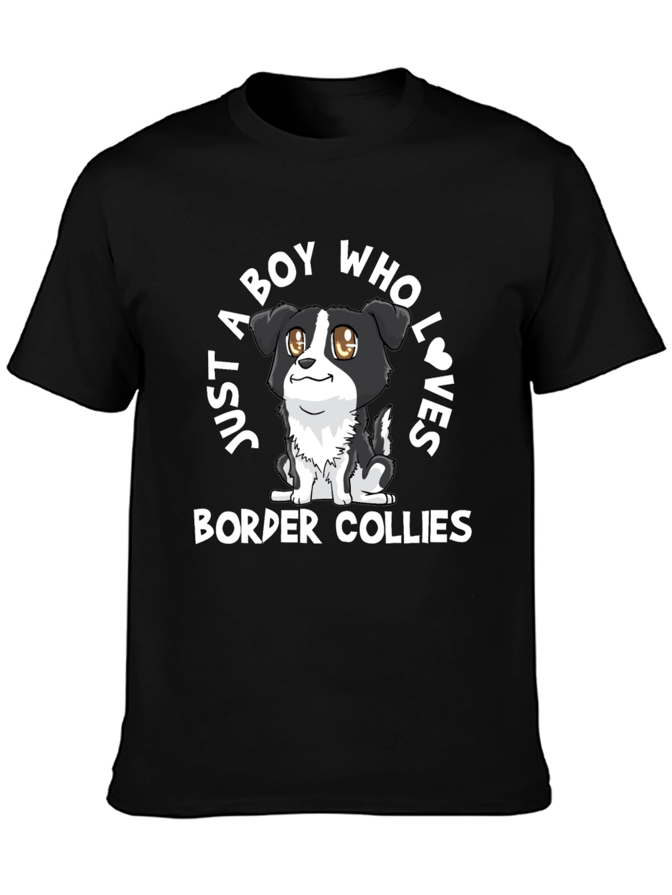 Boy Who Loves Border Collies Graphic Tee