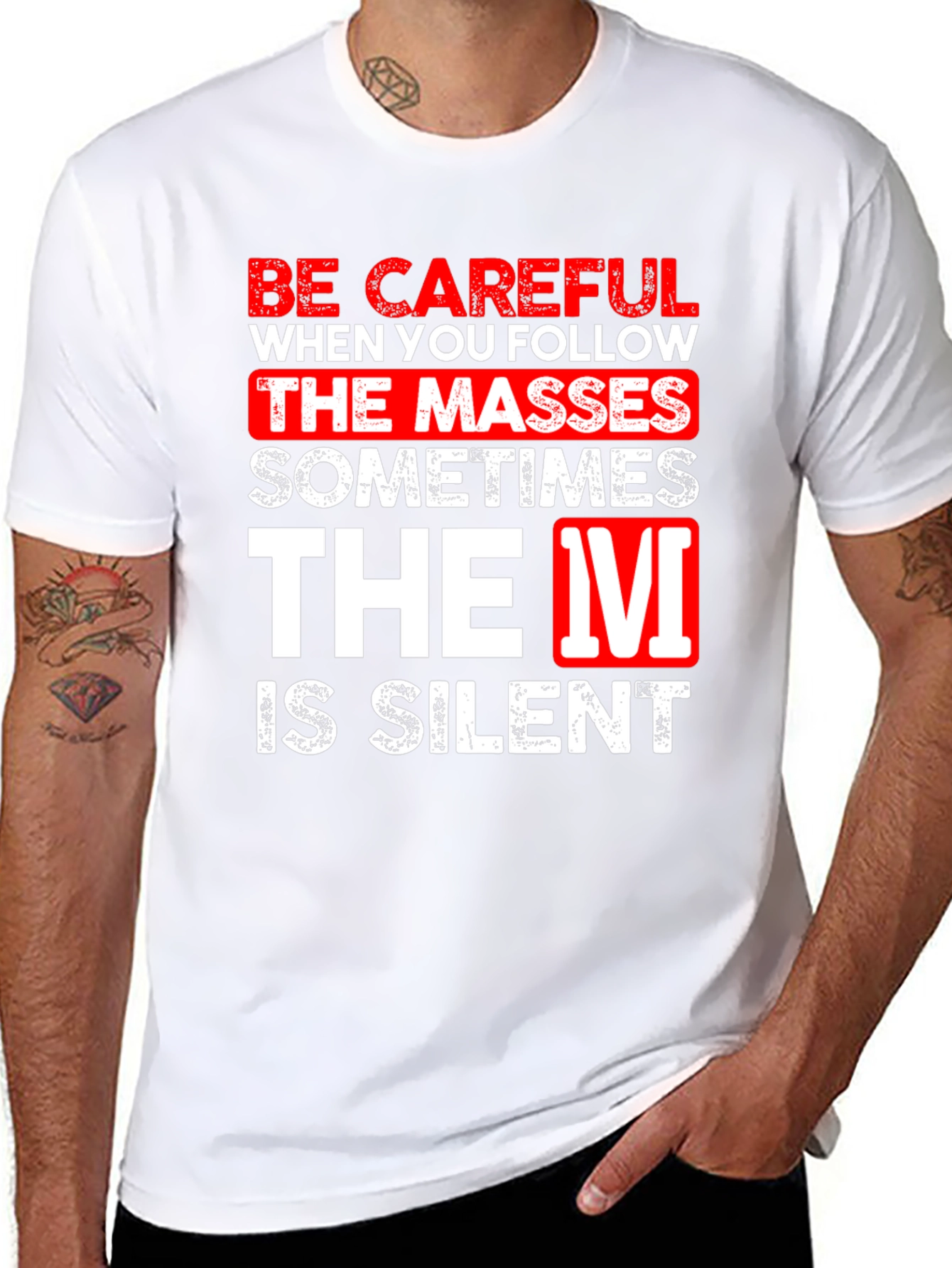 Be Careful Silent T-Shirt Funny Graphic Tee