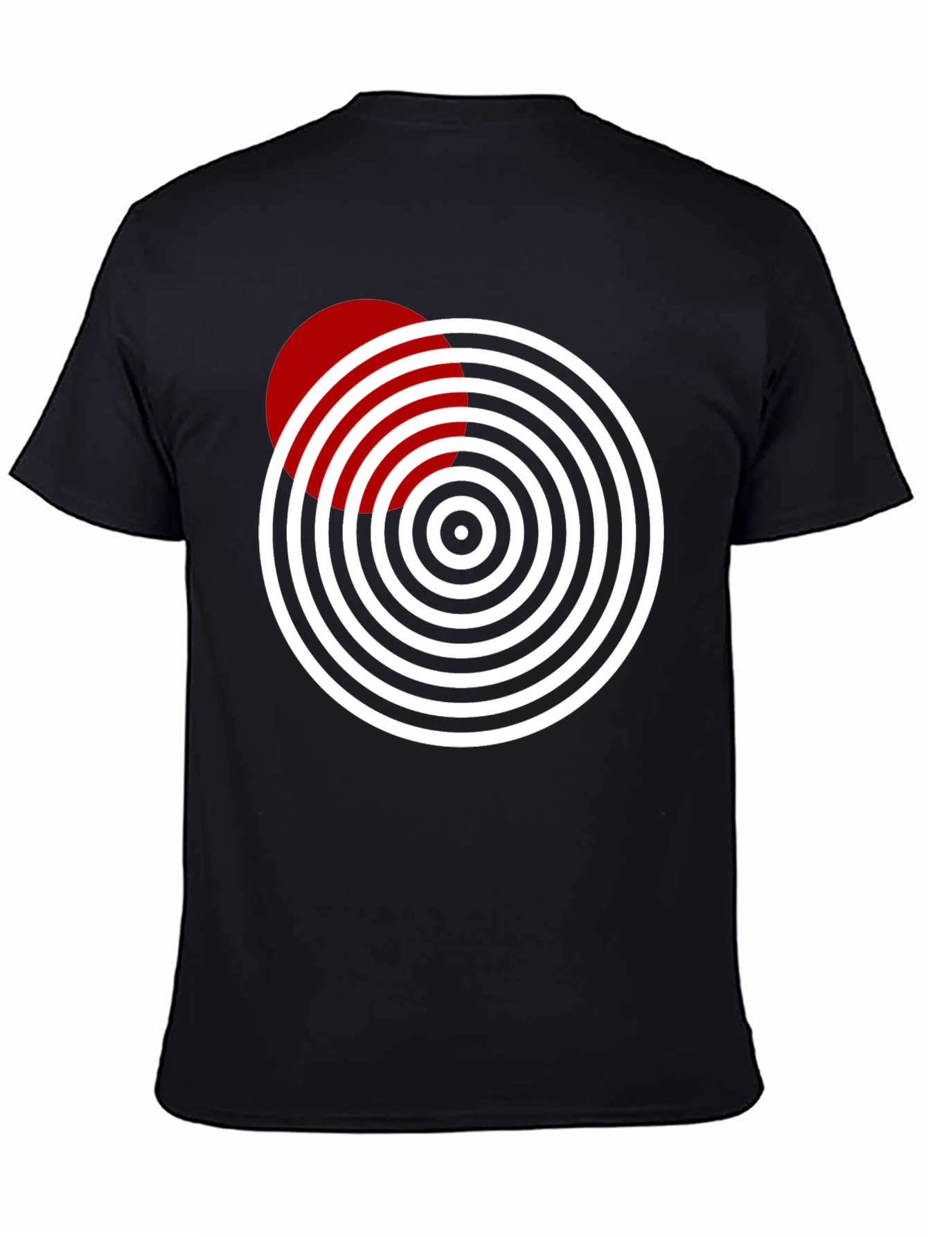 Geometric Circle Design Tee - Stylish & Modern