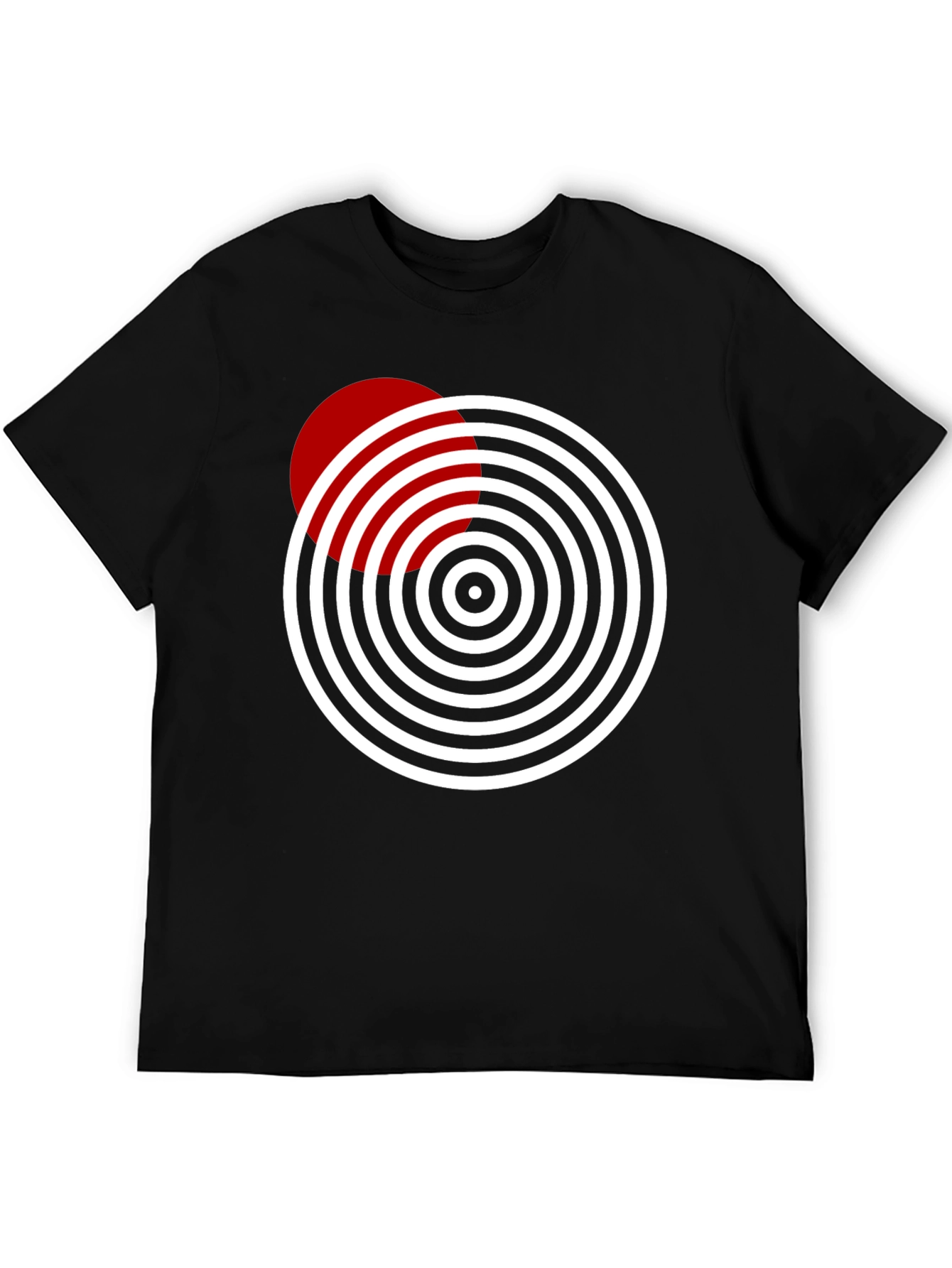 Geometric Circle Design Tee - Stylish & Modern