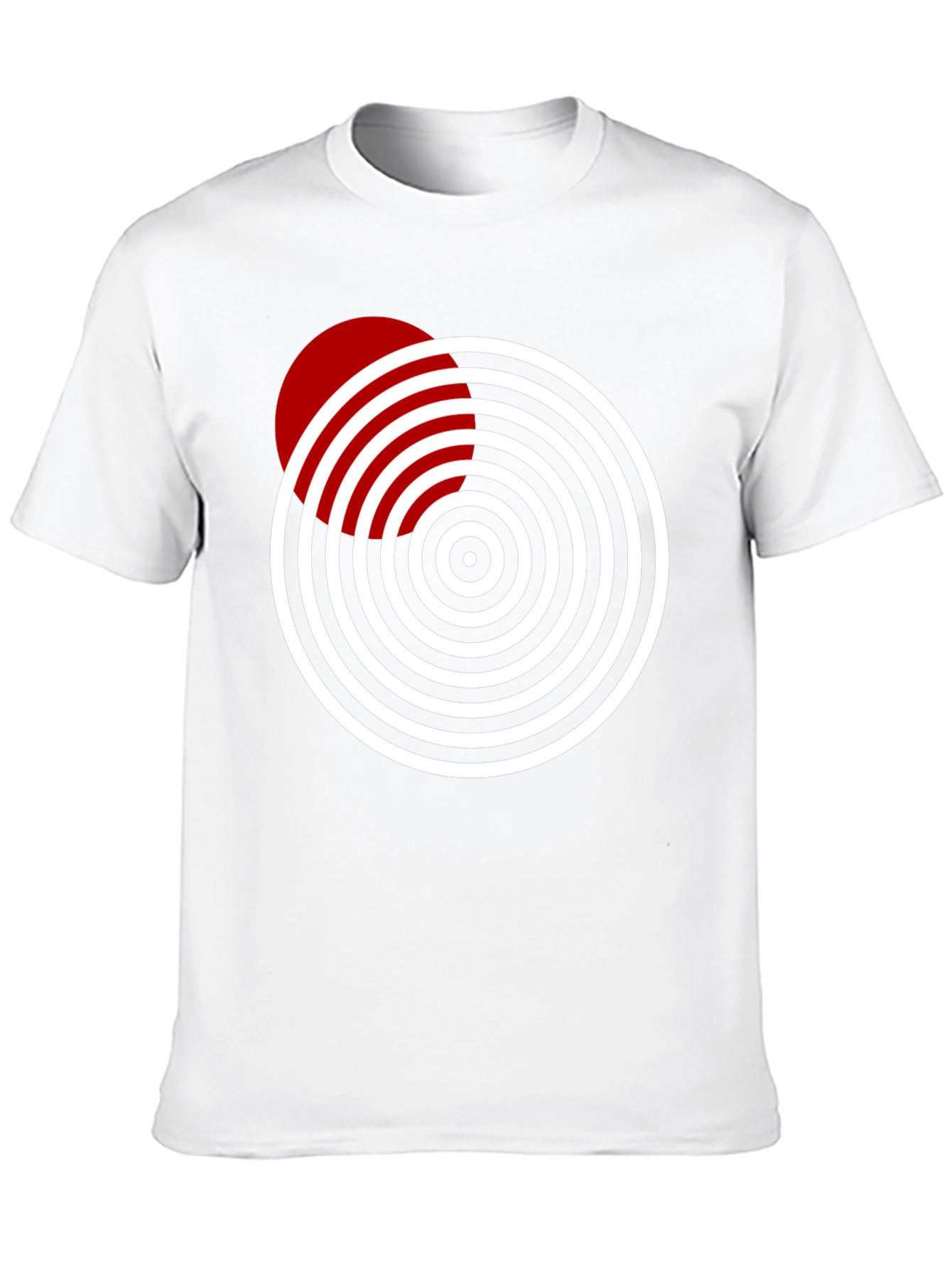 Geometric Circle Design Tee - Stylish & Modern
