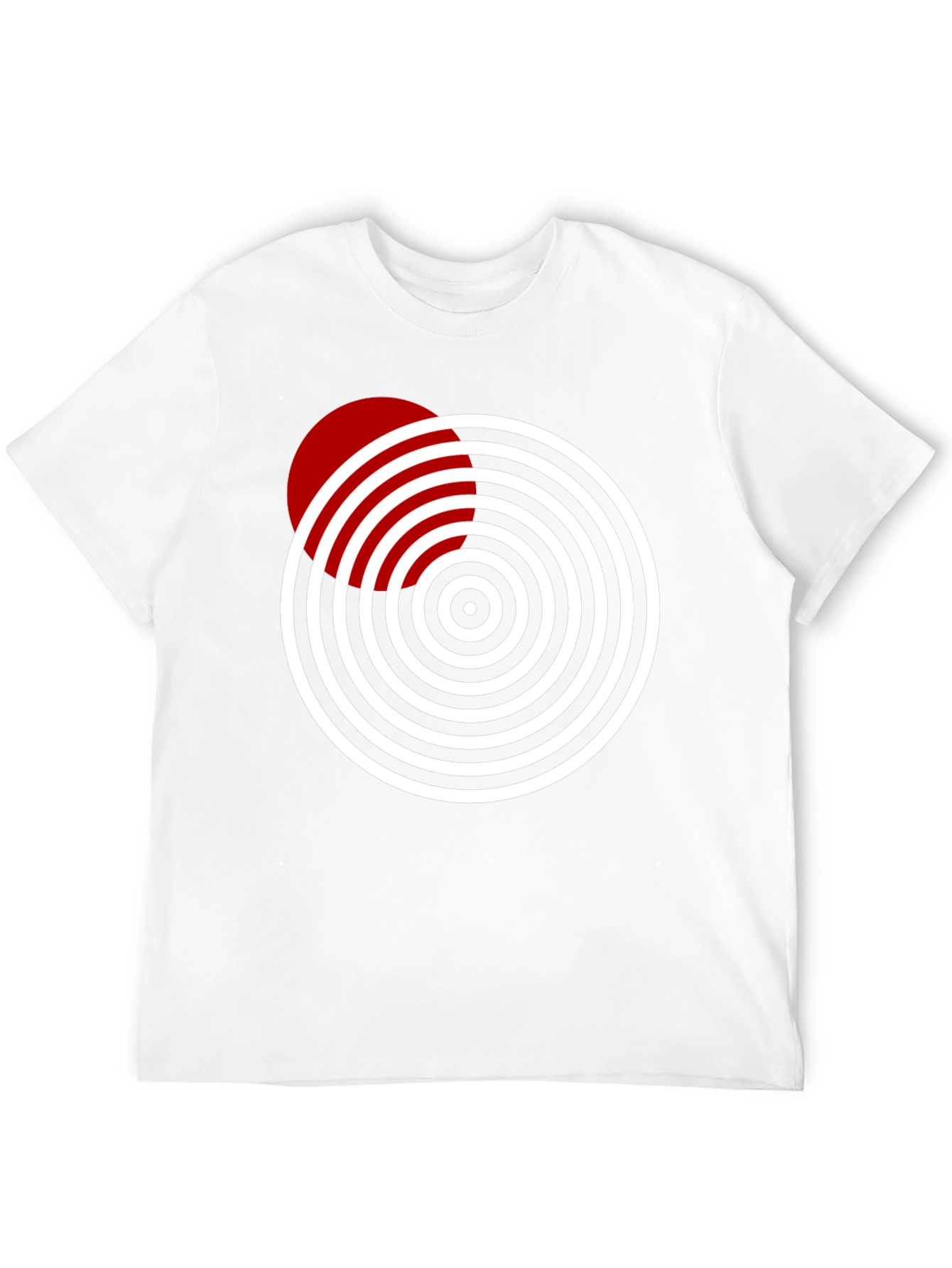 Geometric Circle Design Tee - Stylish & Modern