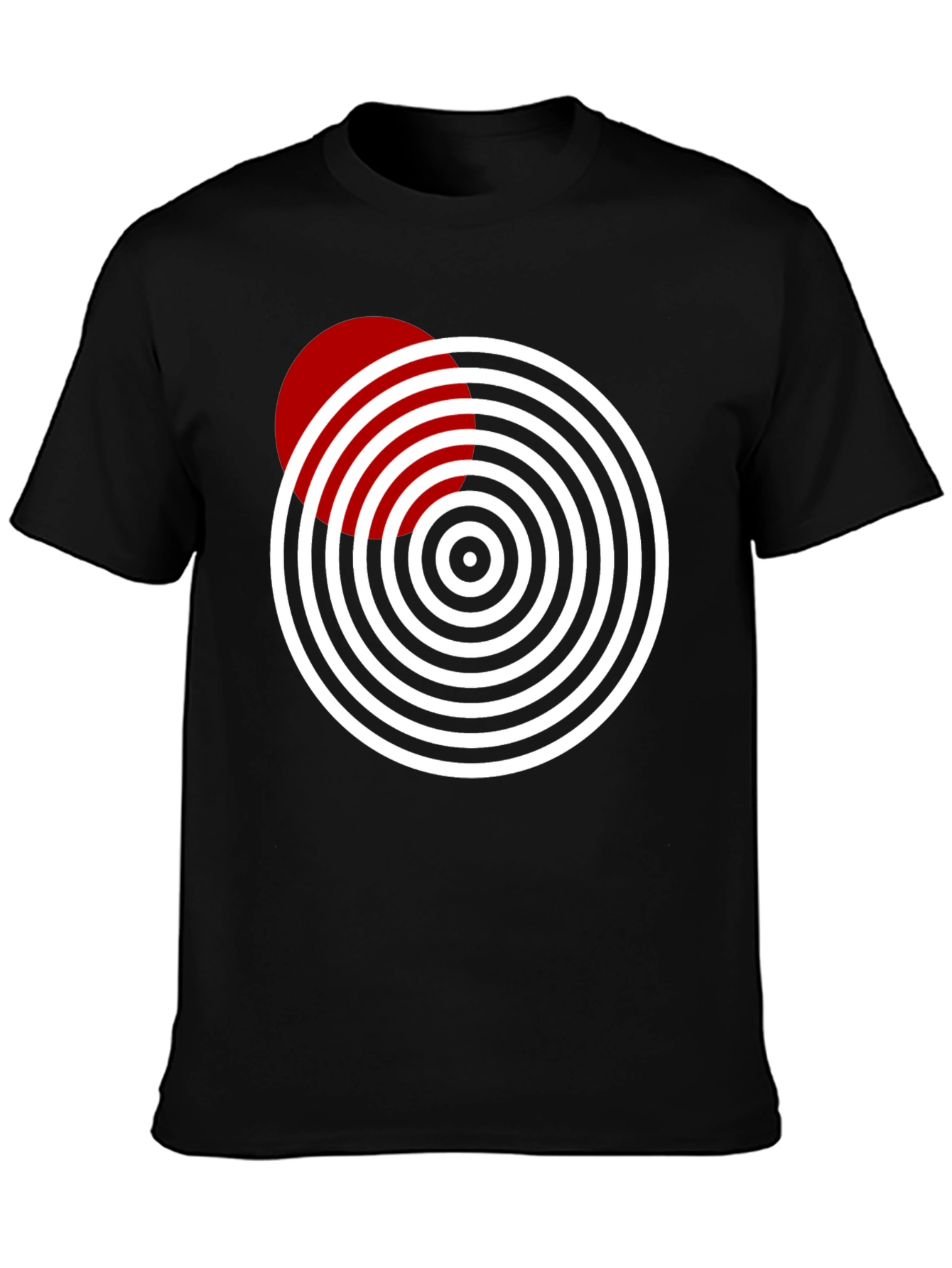 Geometric Circle Design Tee - Stylish & Modern