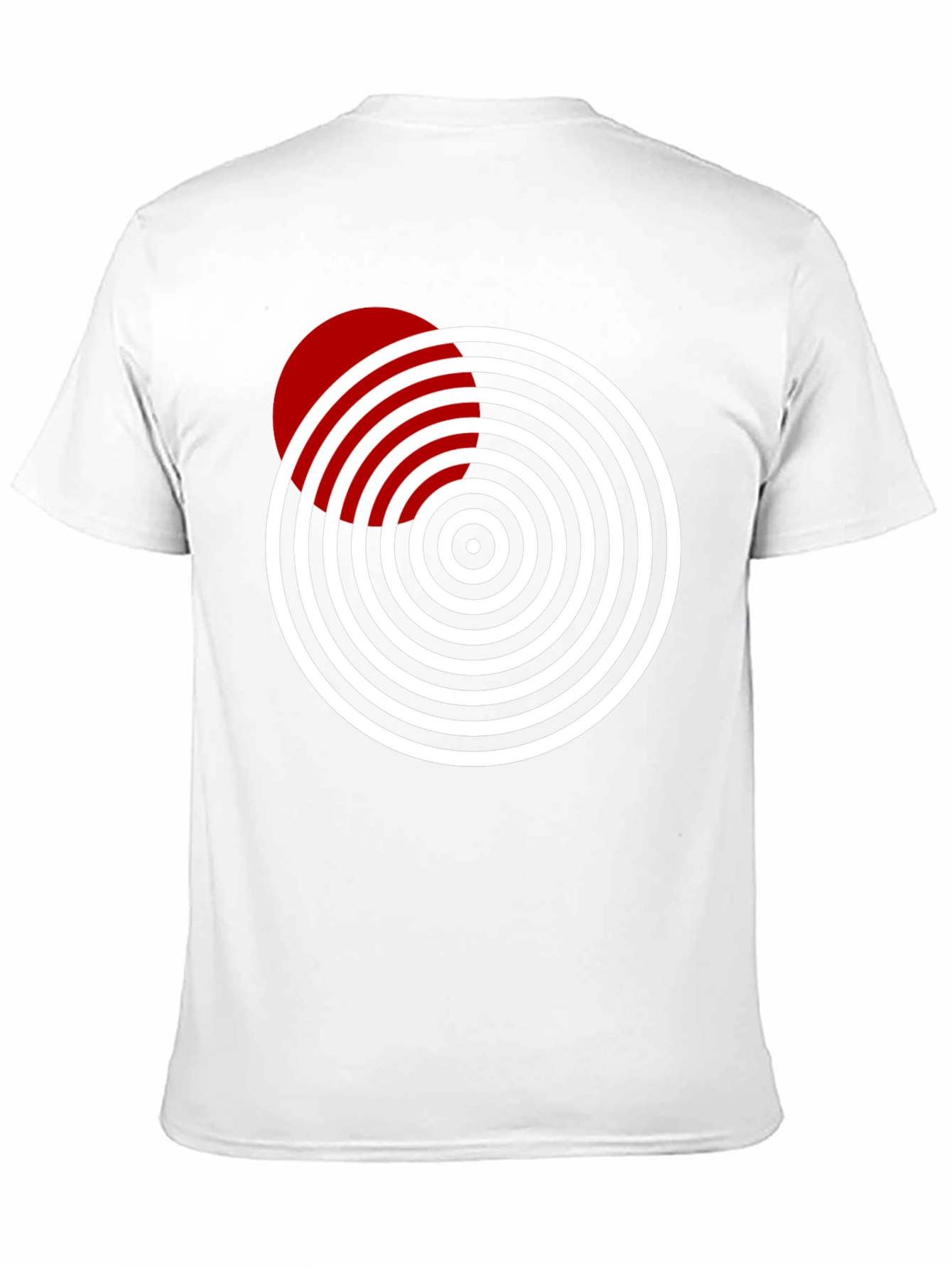 Geometric Circle Design Tee - Stylish & Modern