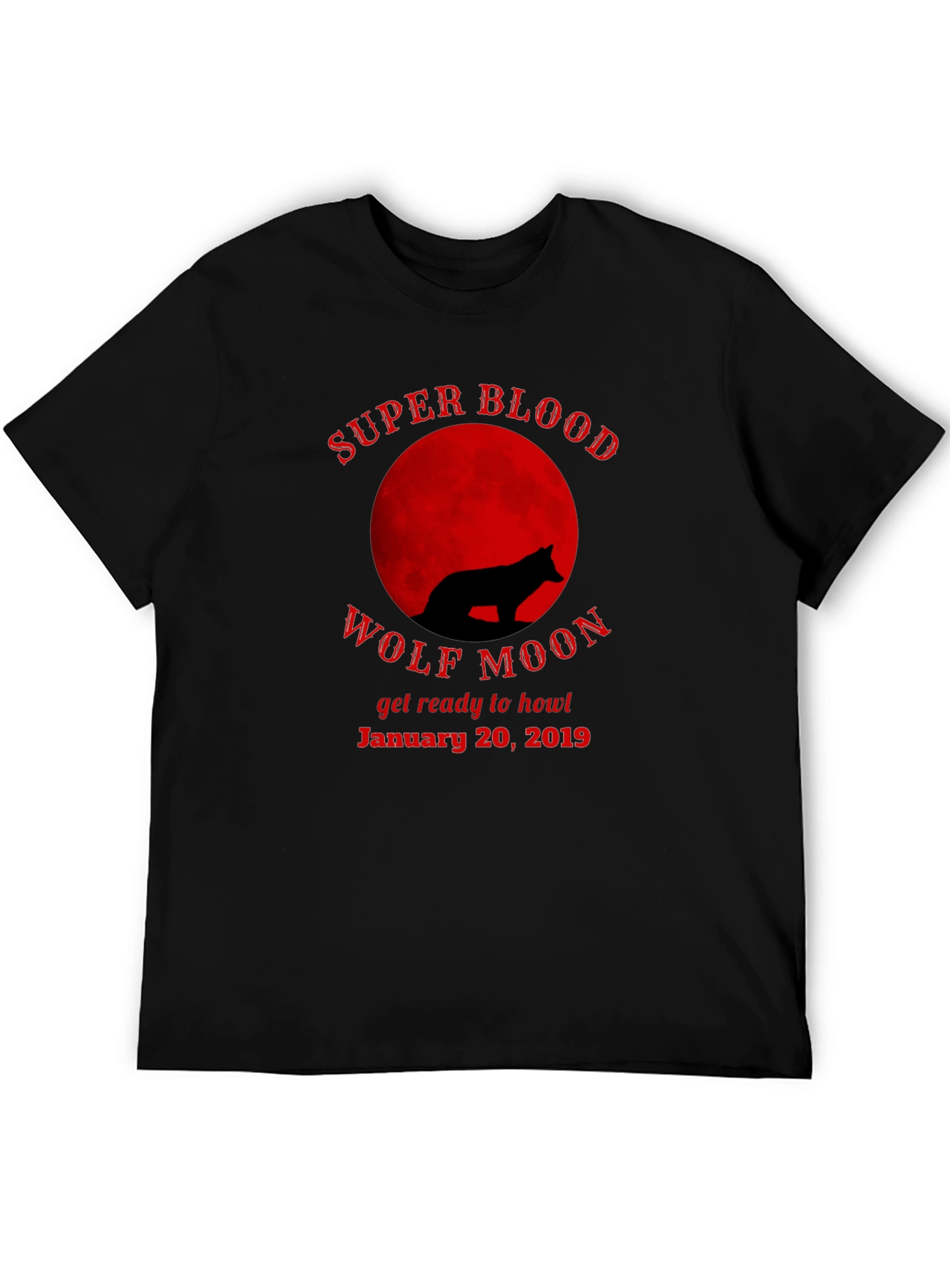 Super Blood Wolf Moon T-Shirt - January 20 2019