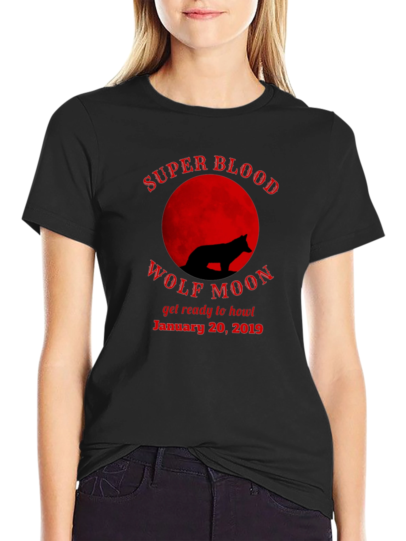 Super Blood Wolf Moon T-Shirt - January 20 2019