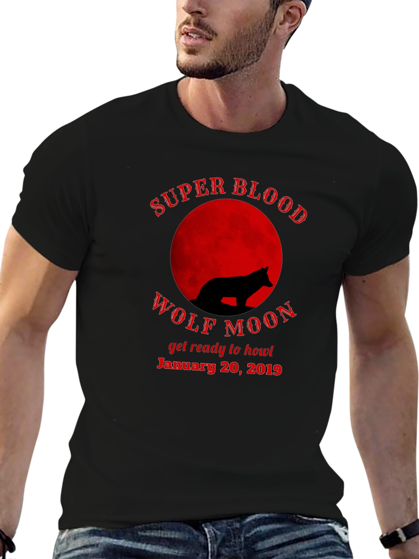 Super Blood Wolf Moon T-Shirt - January 20 2019