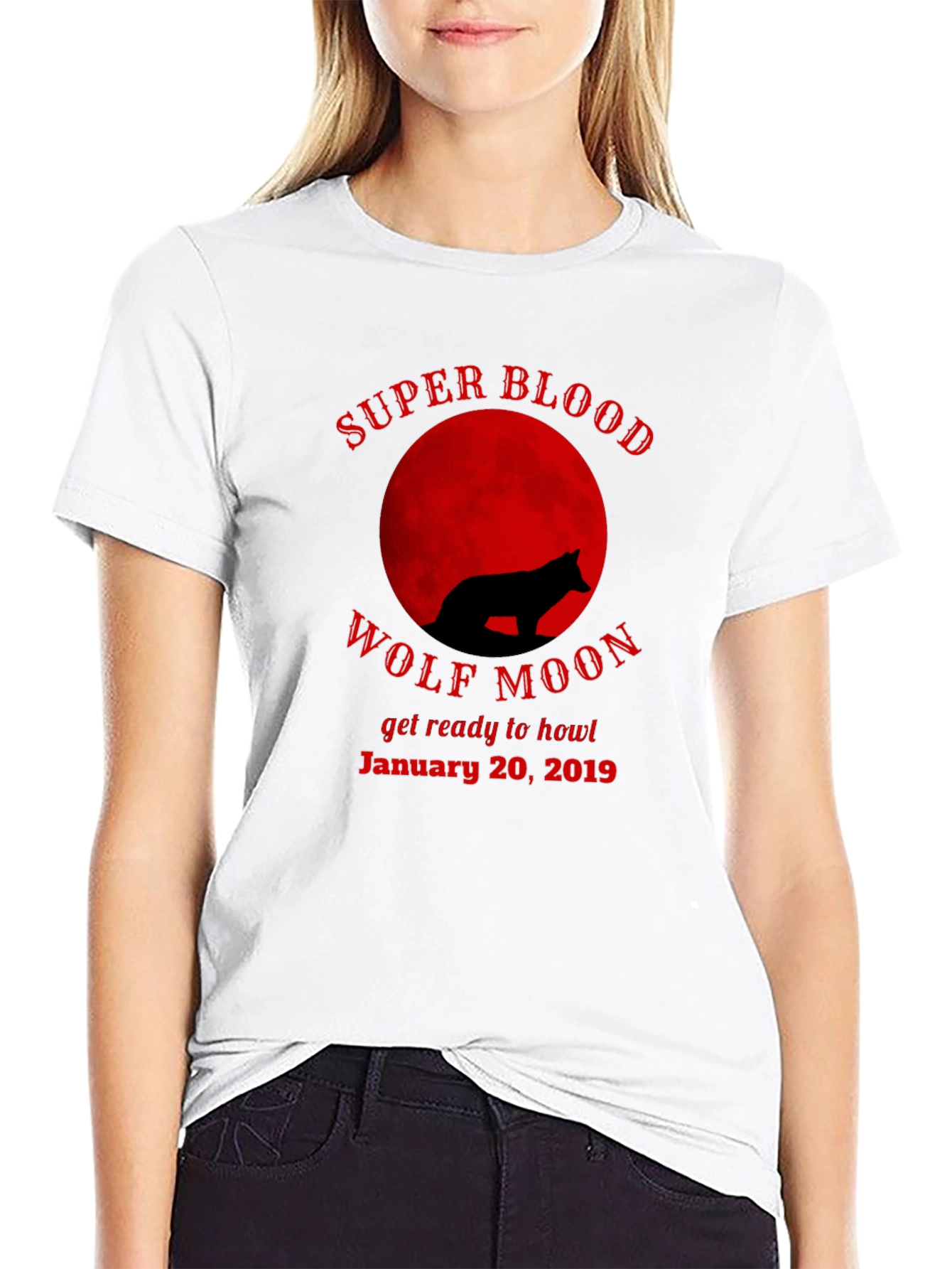 Super Blood Wolf Moon T-Shirt - January 20 2019