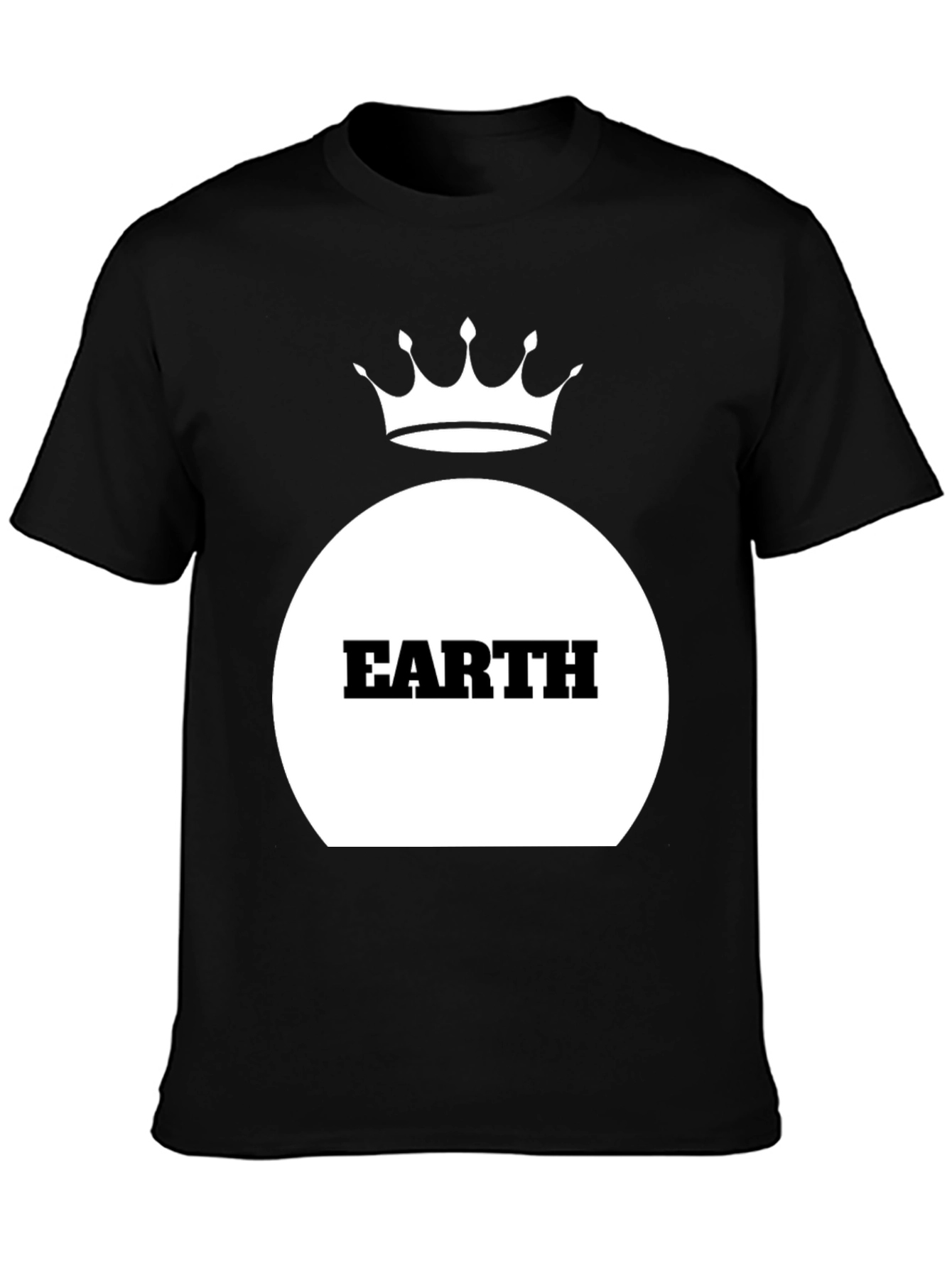 Earth Crown Black T-Shirt