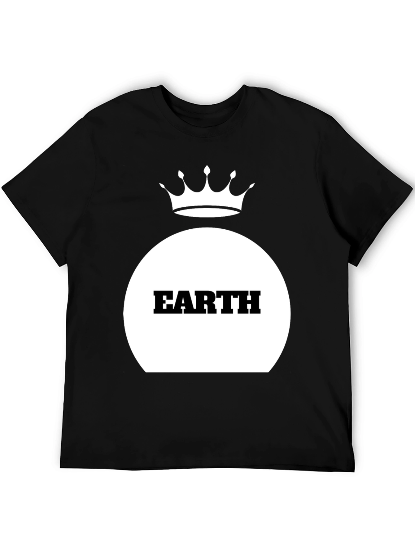 Earth Crown Black T-Shirt