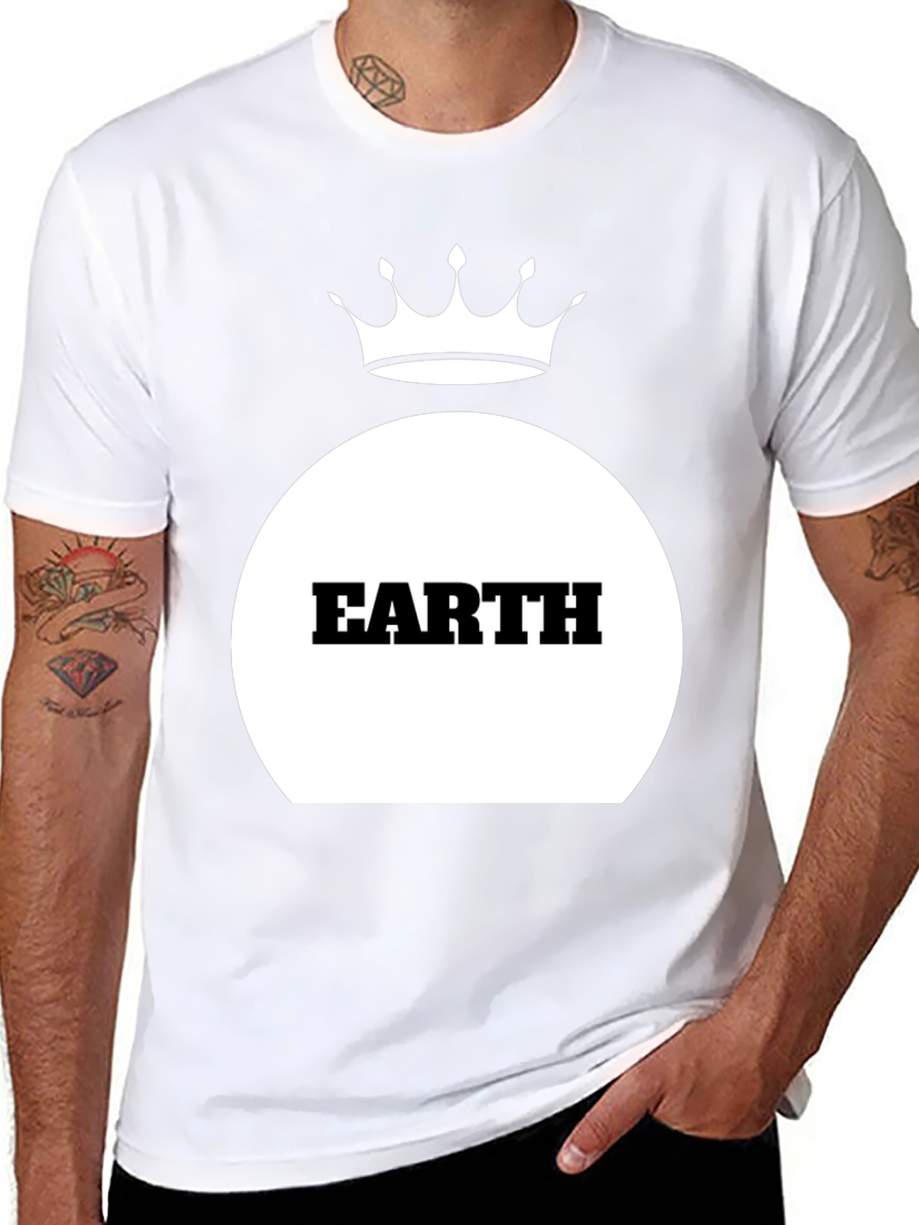 Earth Crown Black T-Shirt