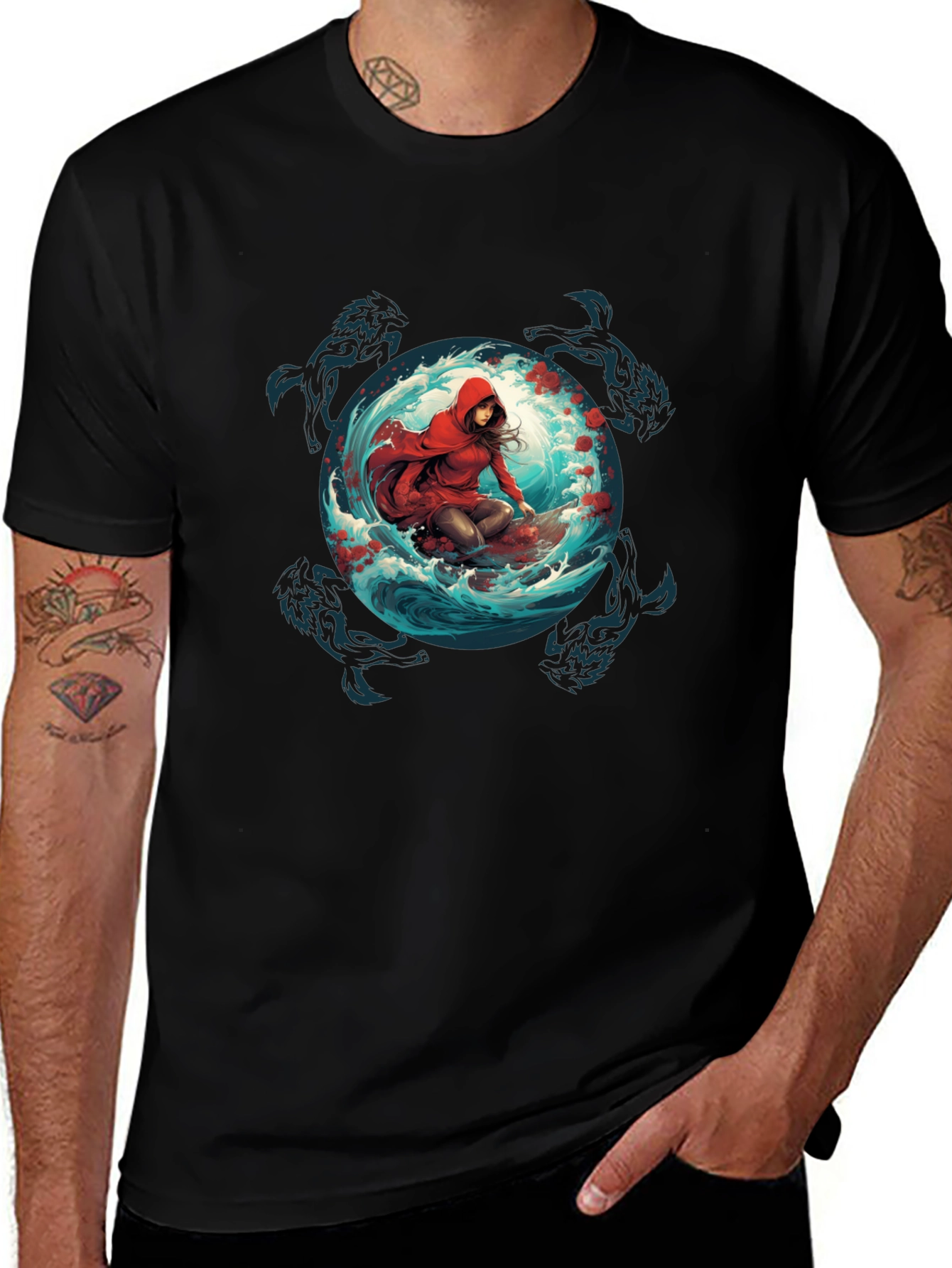 Red Riding Hood Wolves T-Shirt - Unique Graphic Tee