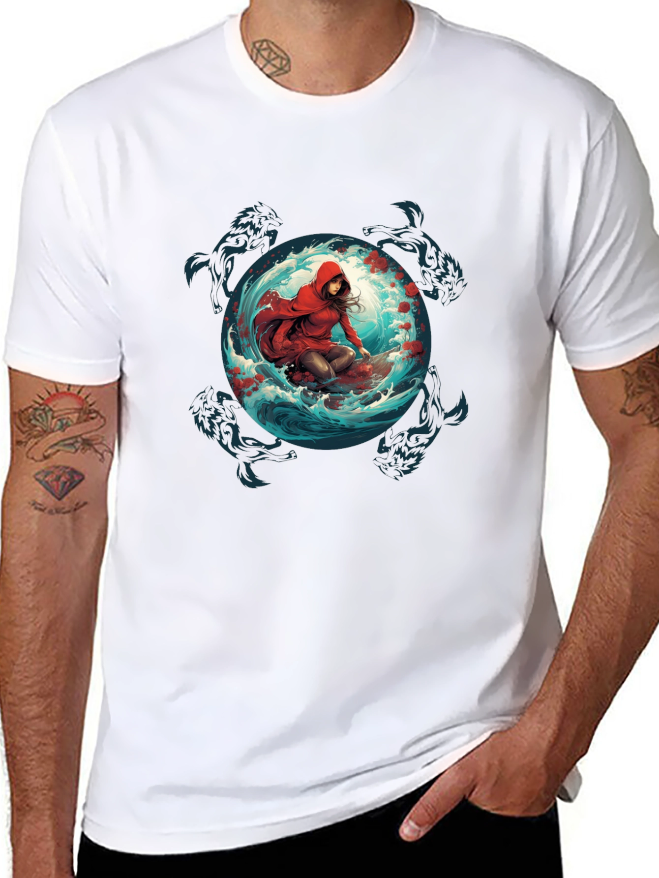 Red Riding Hood Wolves T-Shirt - Unique Graphic Tee