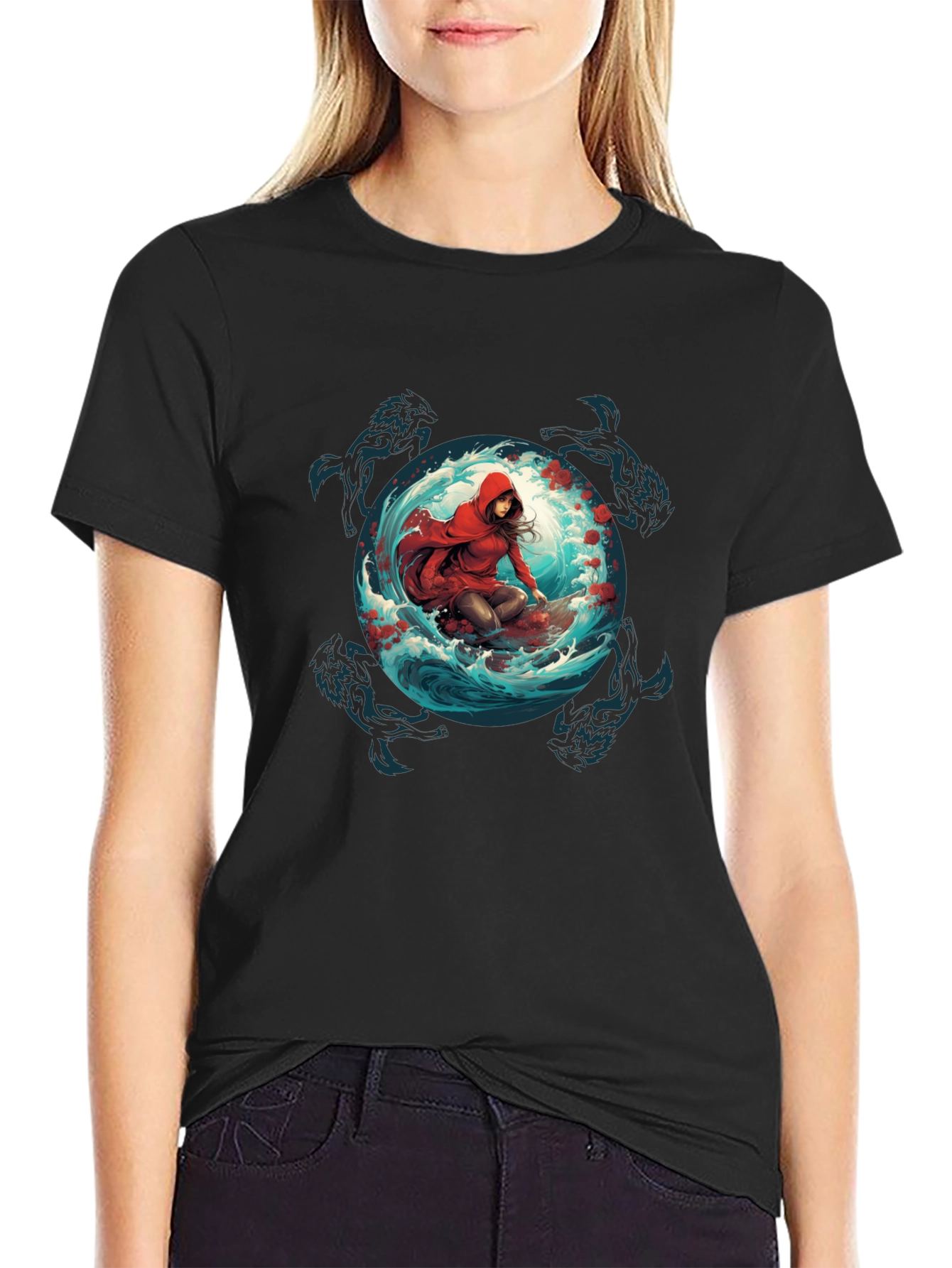 Red Riding Hood Wolves T-Shirt - Unique Graphic Tee