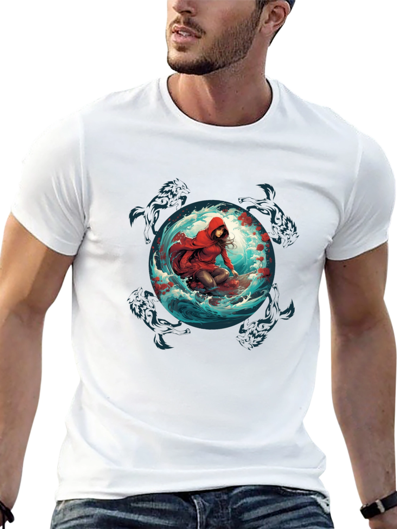 Red Riding Hood Wolves T-Shirt - Unique Graphic Tee