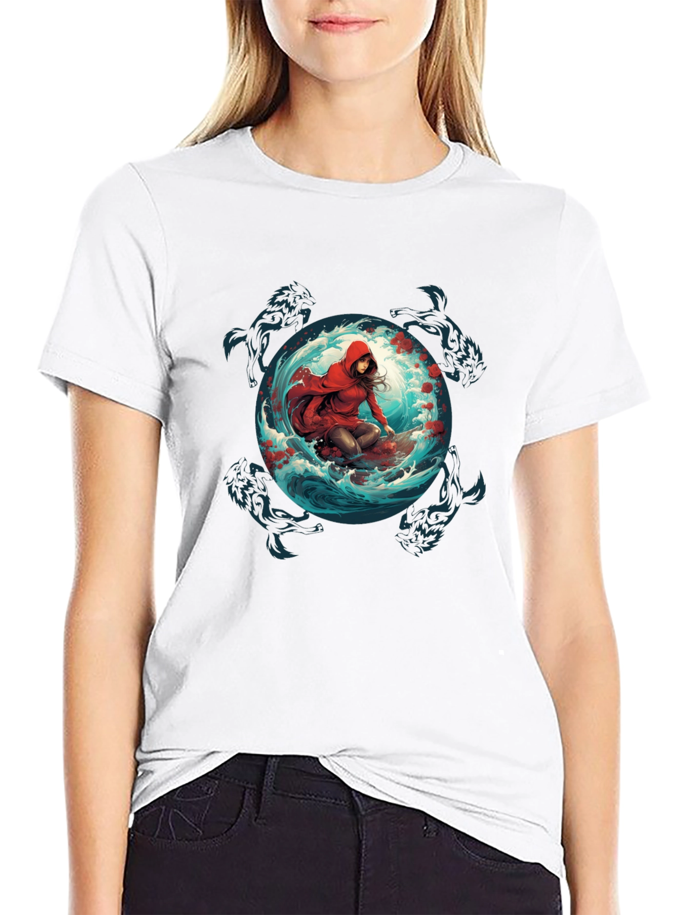 Red Riding Hood Wolves T-Shirt - Unique Graphic Tee