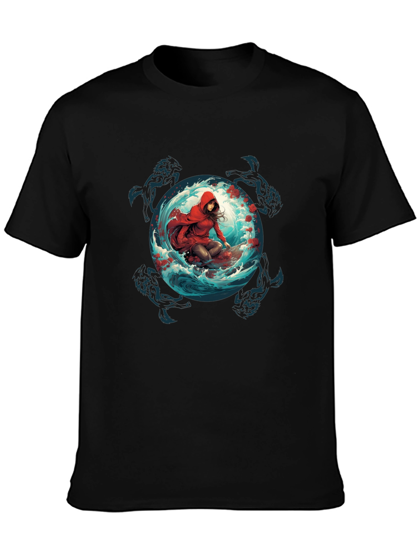 Red Riding Hood Wolves T-Shirt - Unique Graphic Tee