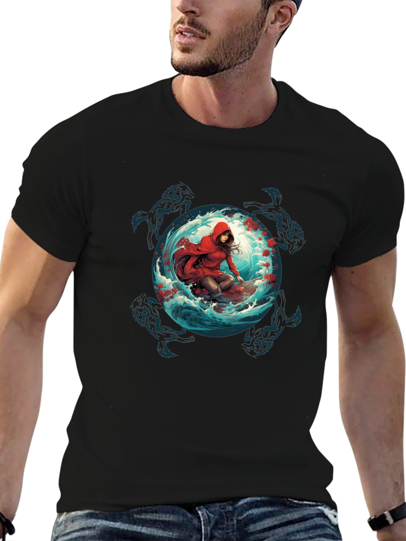 Red Riding Hood Wolves T-Shirt - Unique Graphic Tee