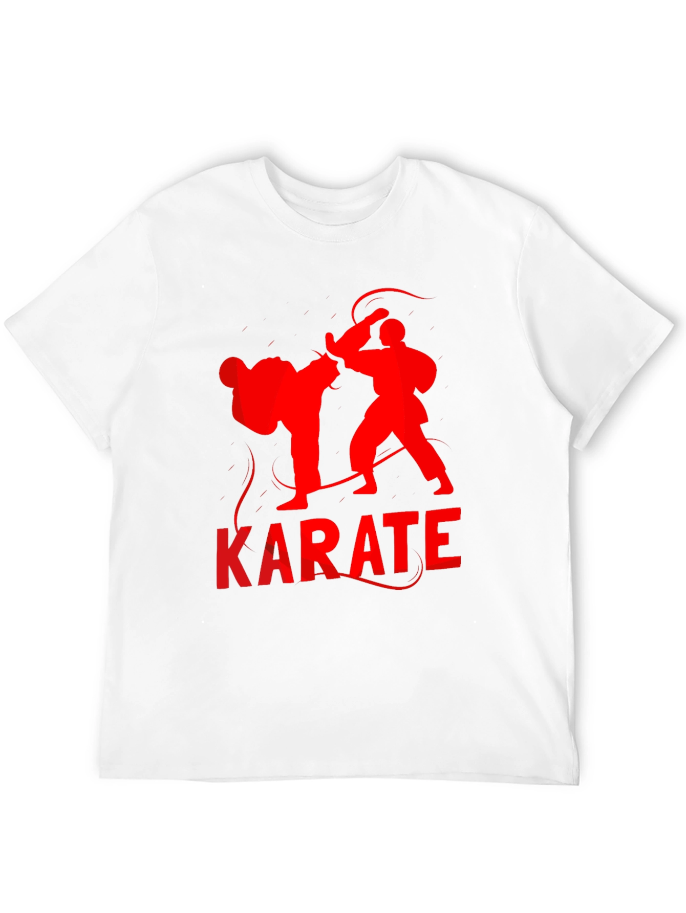 Karate Silhouette Graphic Tee - Black T-Shirt