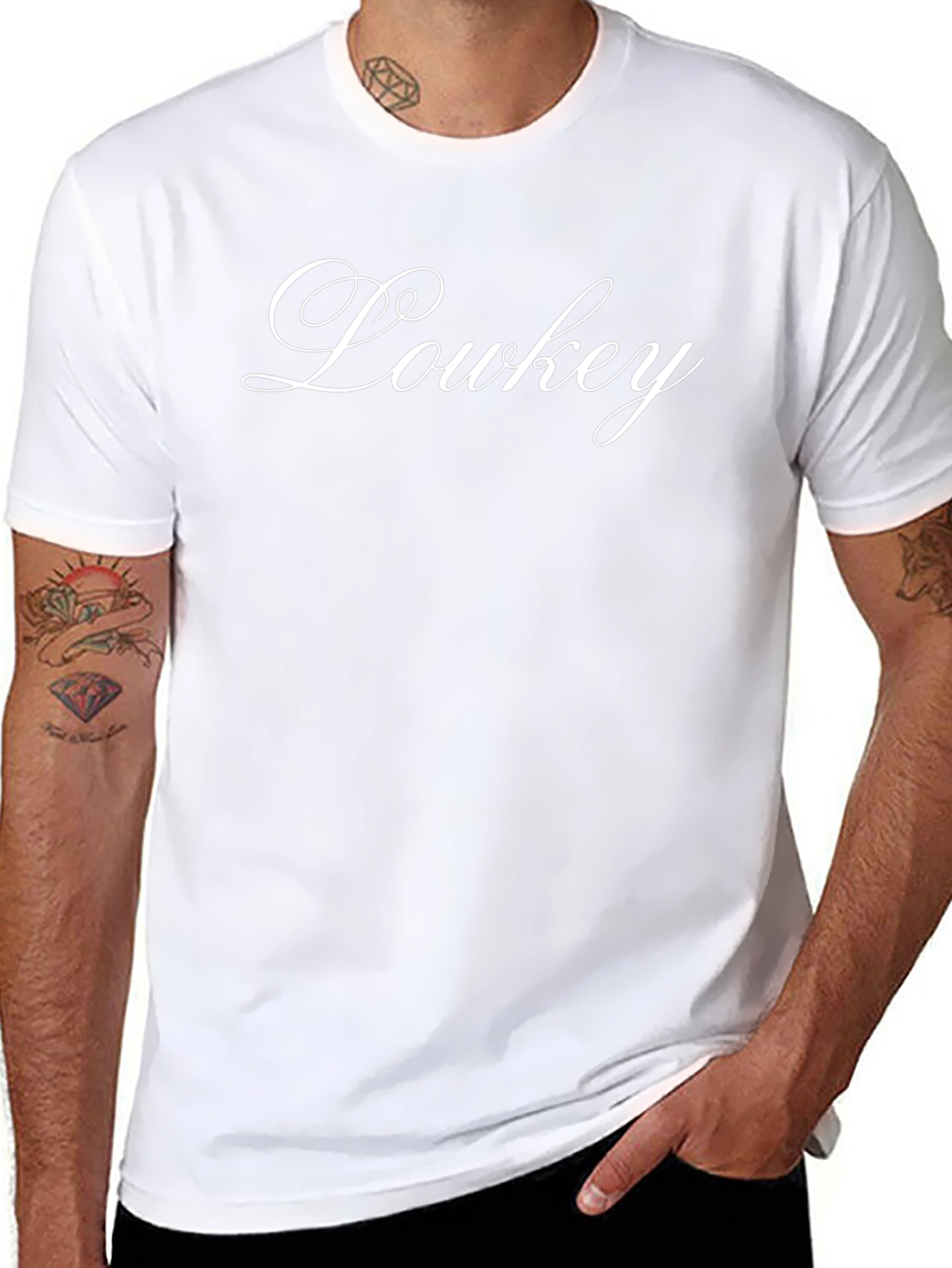 Lowkey Black Graphic Tee