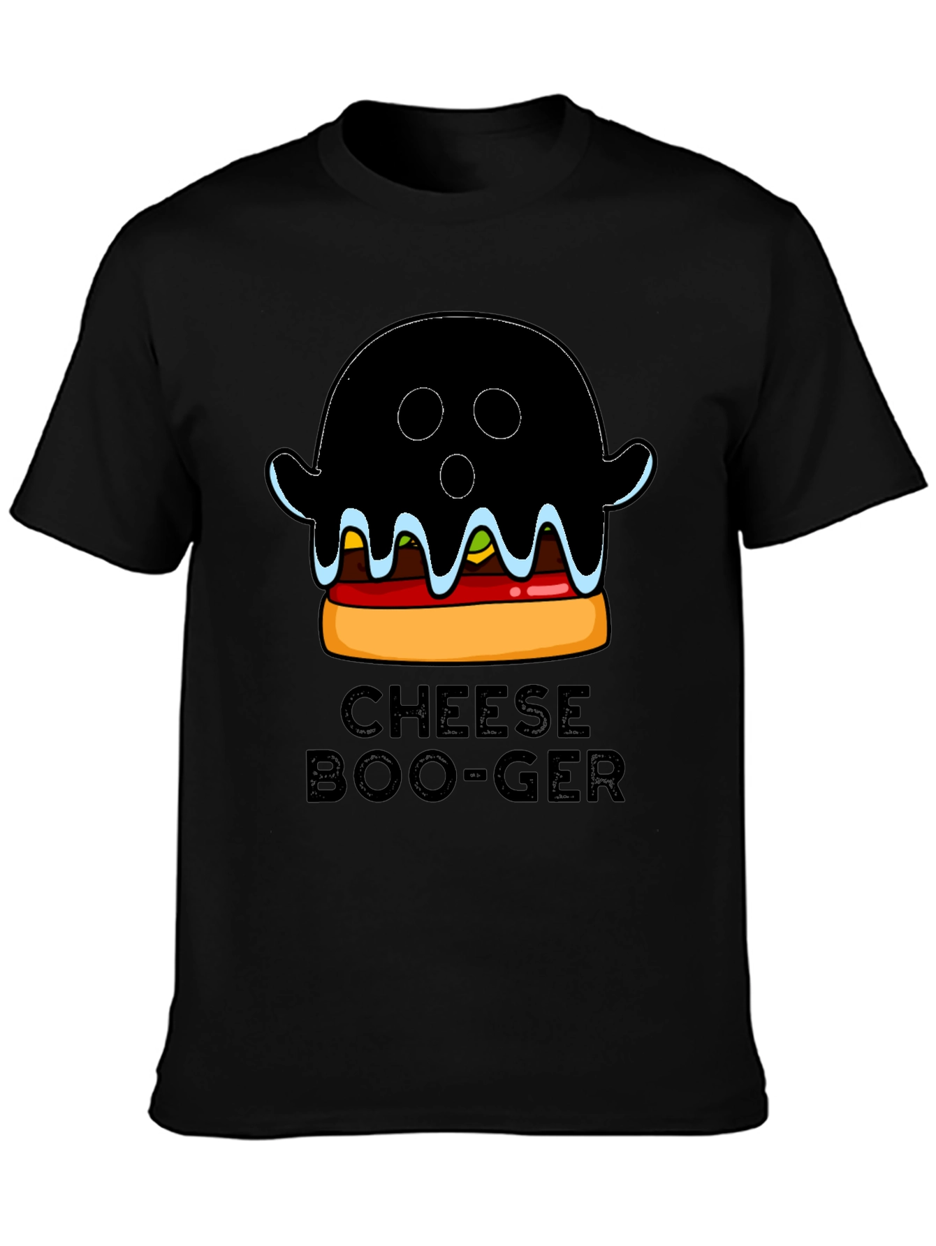 Cheese Boo-Ger Funny Halloween Ghost Burger T-Shirt