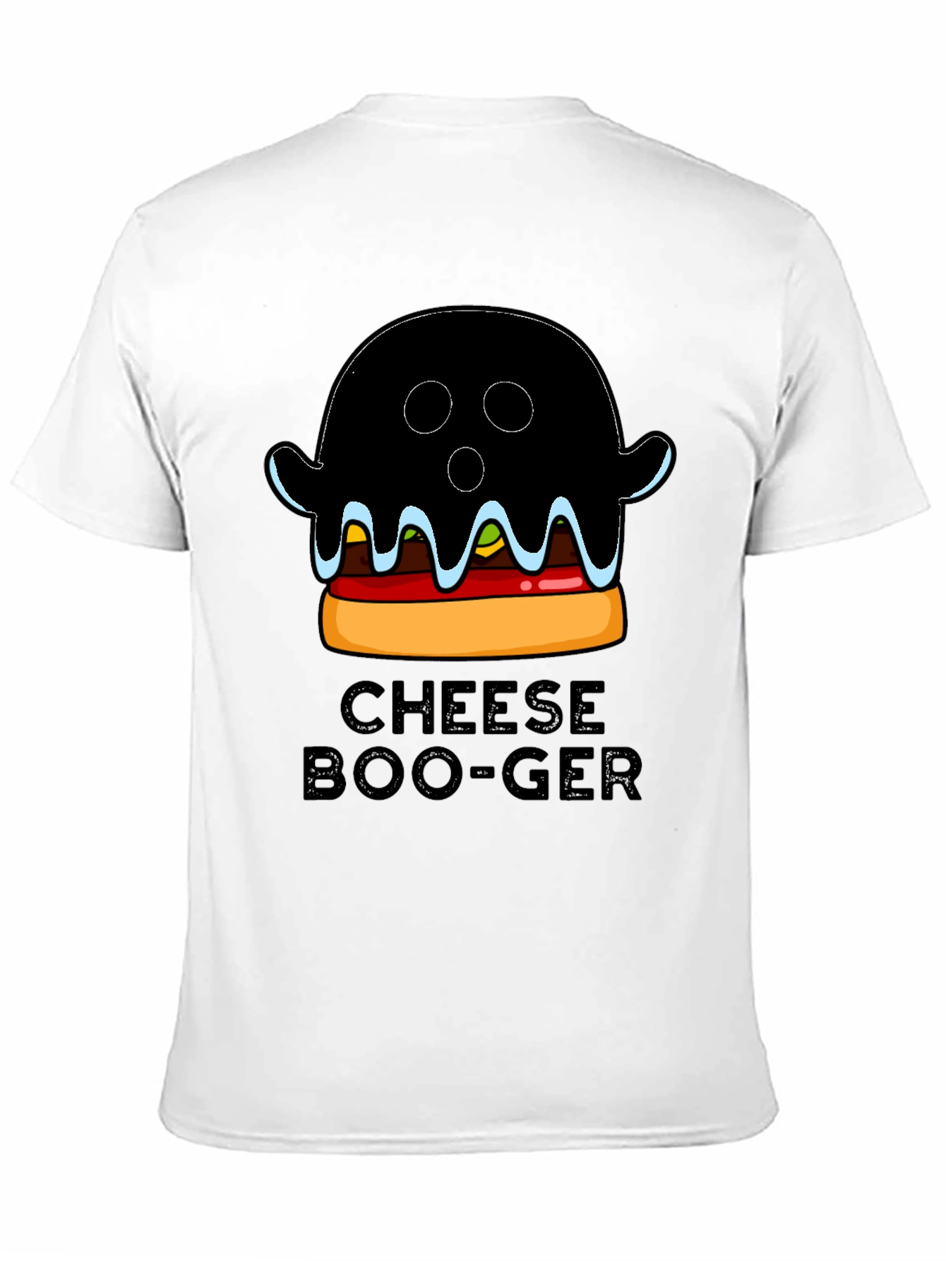 Cheese Boo-Ger Funny Halloween Ghost Burger T-Shirt