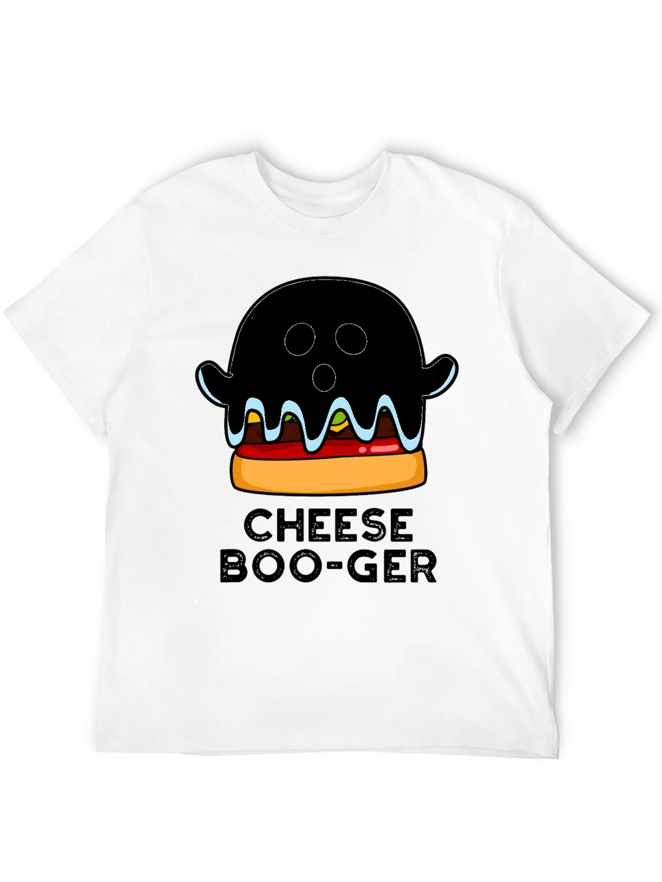 Cheese Boo-Ger Funny Halloween Ghost Burger T-Shirt