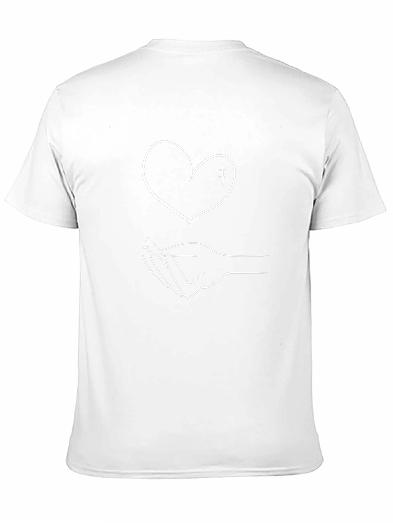 Heart in Hand Graphic Tee - Black