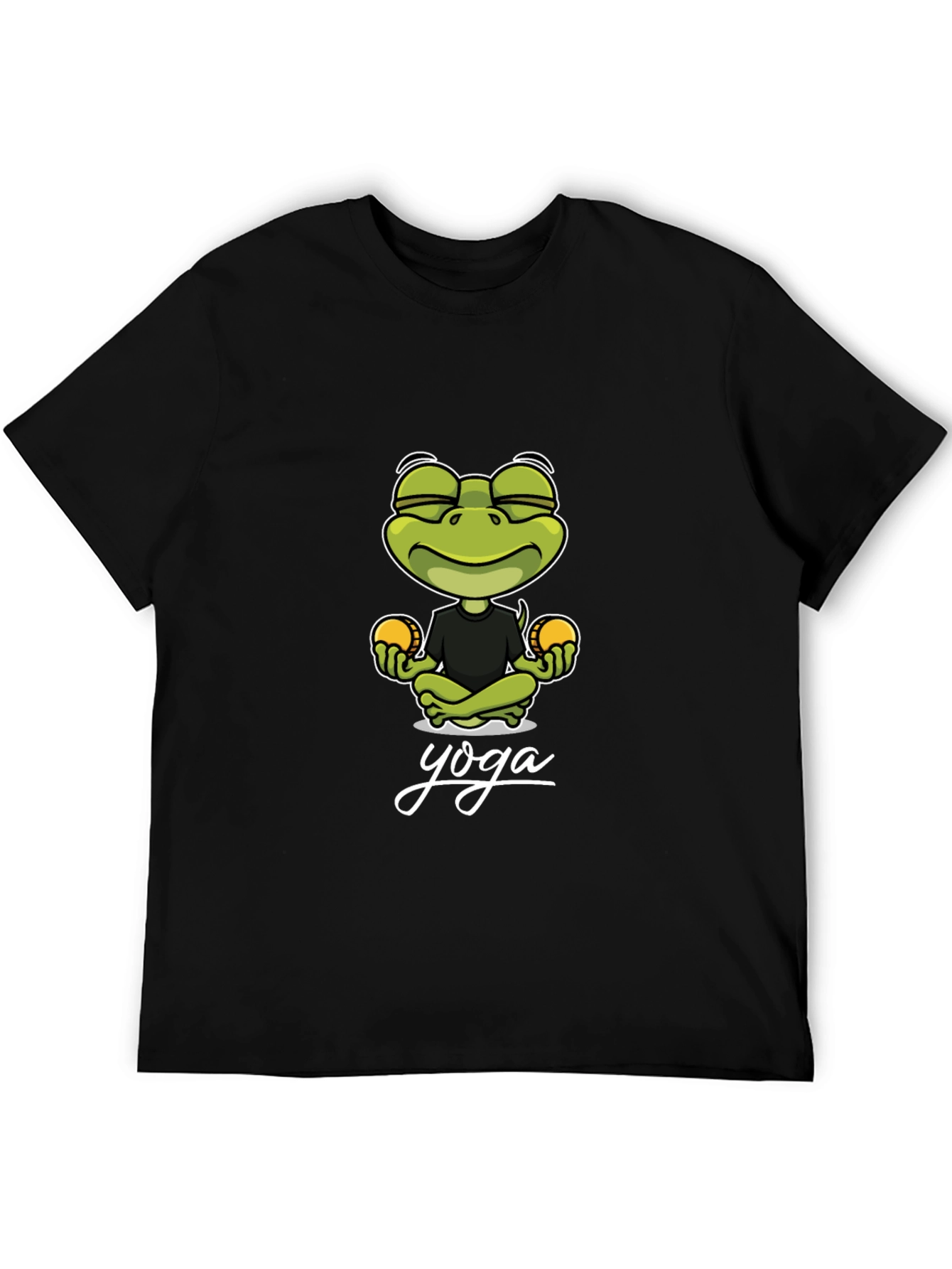 Yoga Frog Graphic Tee - Meditating Humor