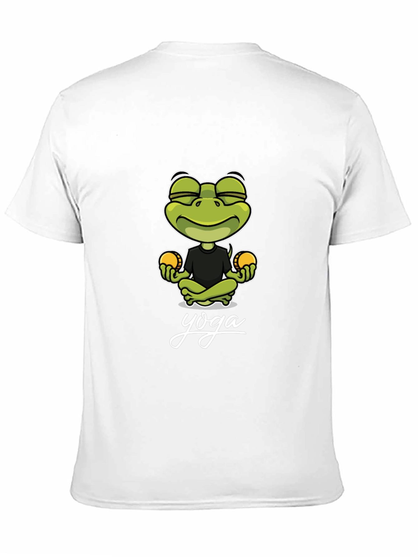 Yoga Frog Graphic Tee - Meditating Humor