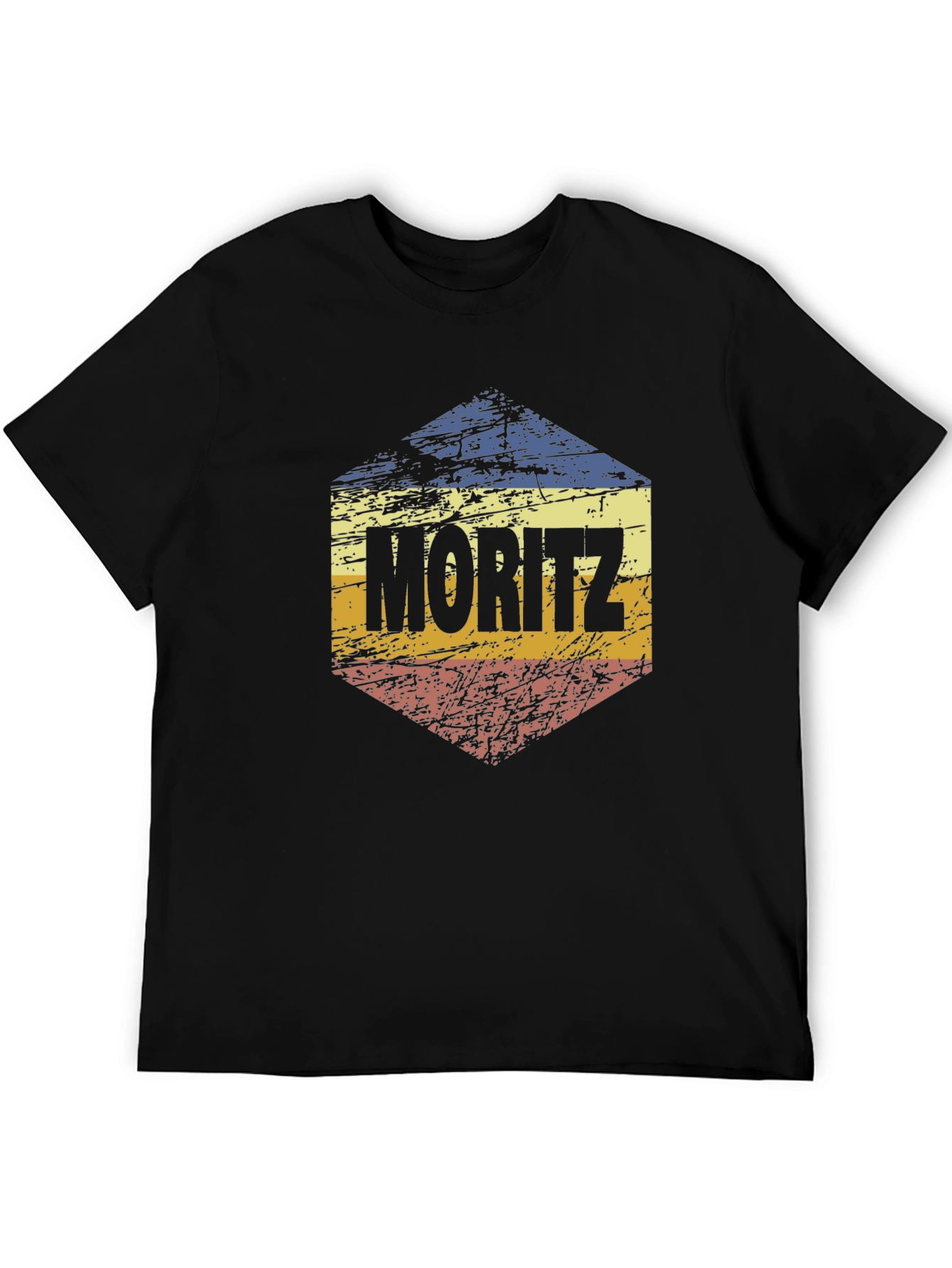 Moritz Retro Hexagon Graphic T-Shirt
