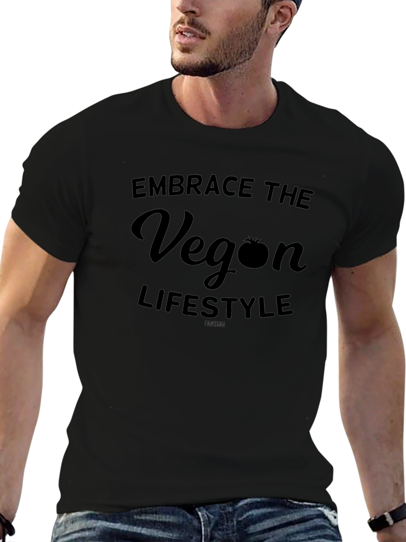 Embrace Vegan Lifestyle T-Shirt - Black