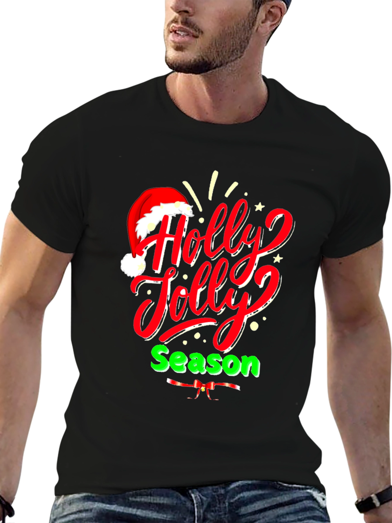 Holly Jolly Season T-Shirt - Christmas Holiday Tee