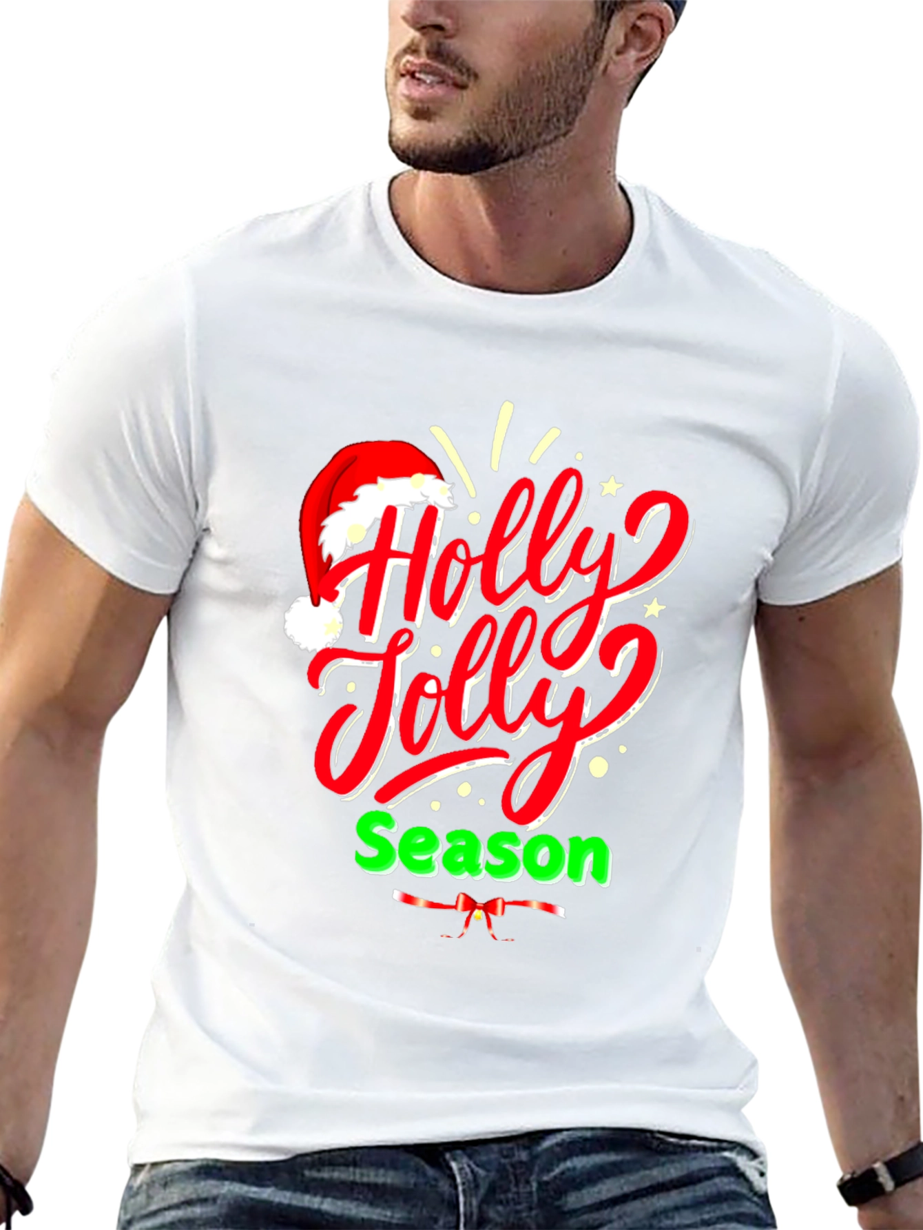 Holly Jolly Season T-Shirt - Christmas Holiday Tee