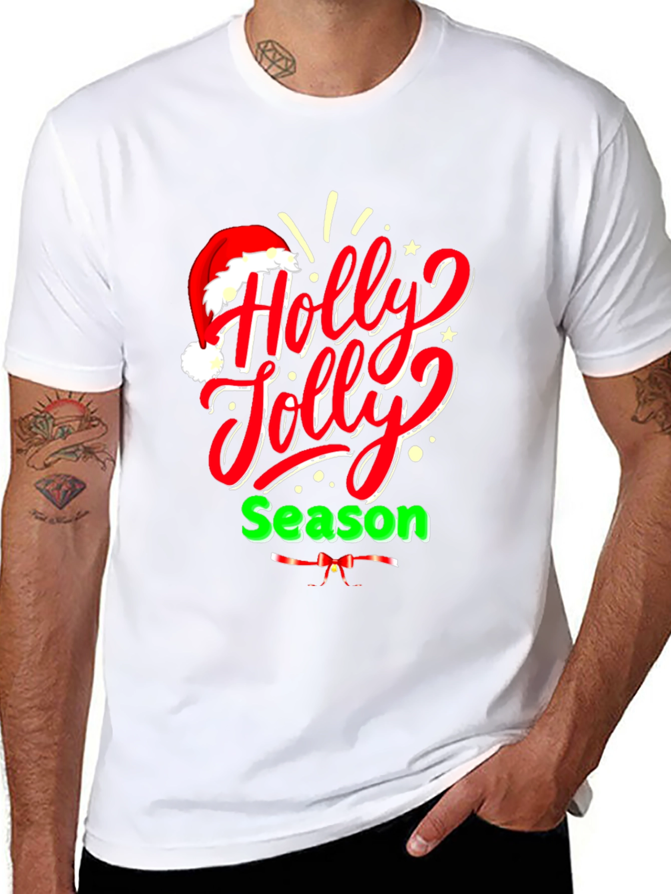 Holly Jolly Season T-Shirt - Christmas Holiday Tee