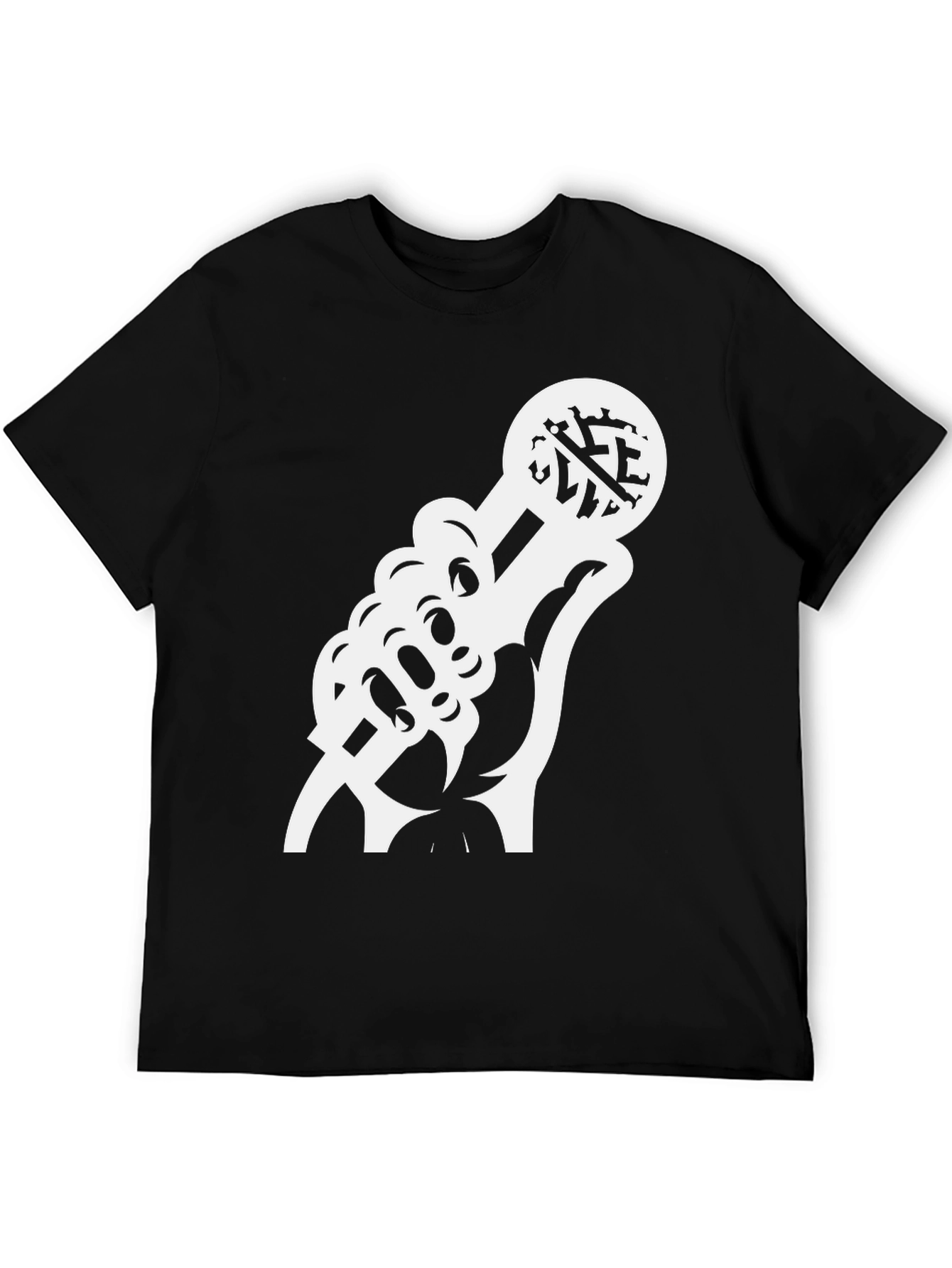 Mic Drop Tee: Classic Black Graphic T-Shirt