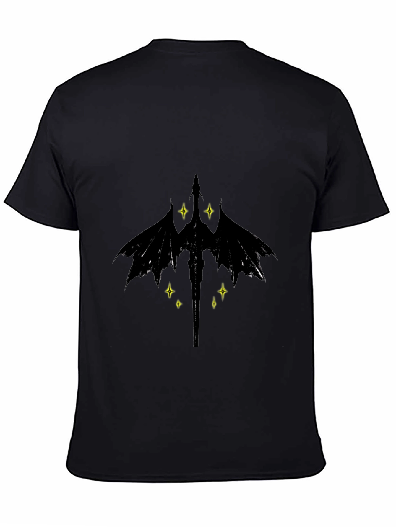 Dragon Emblem Graphic Black T-Shirt