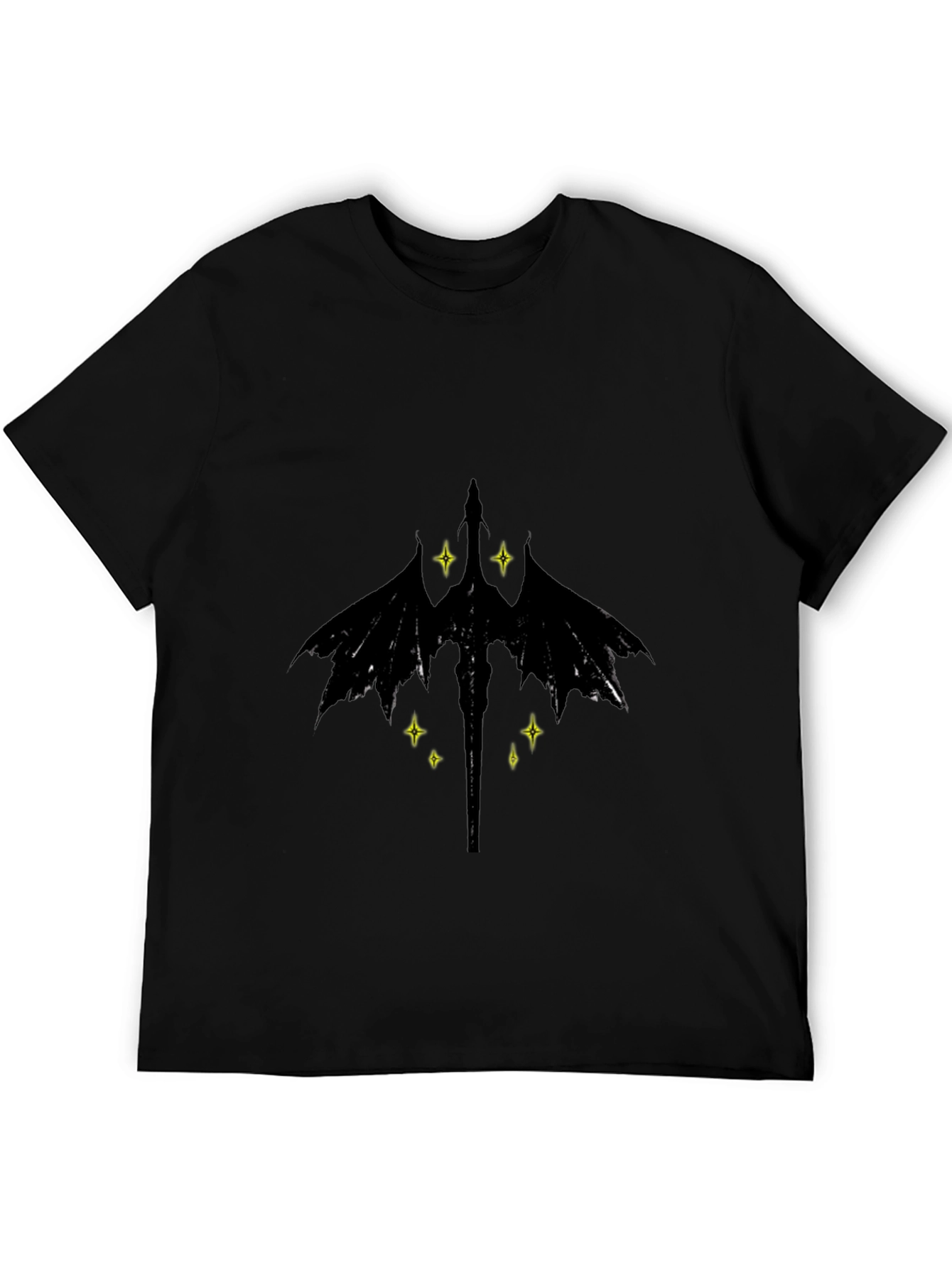 Dragon Emblem Graphic Black T-Shirt