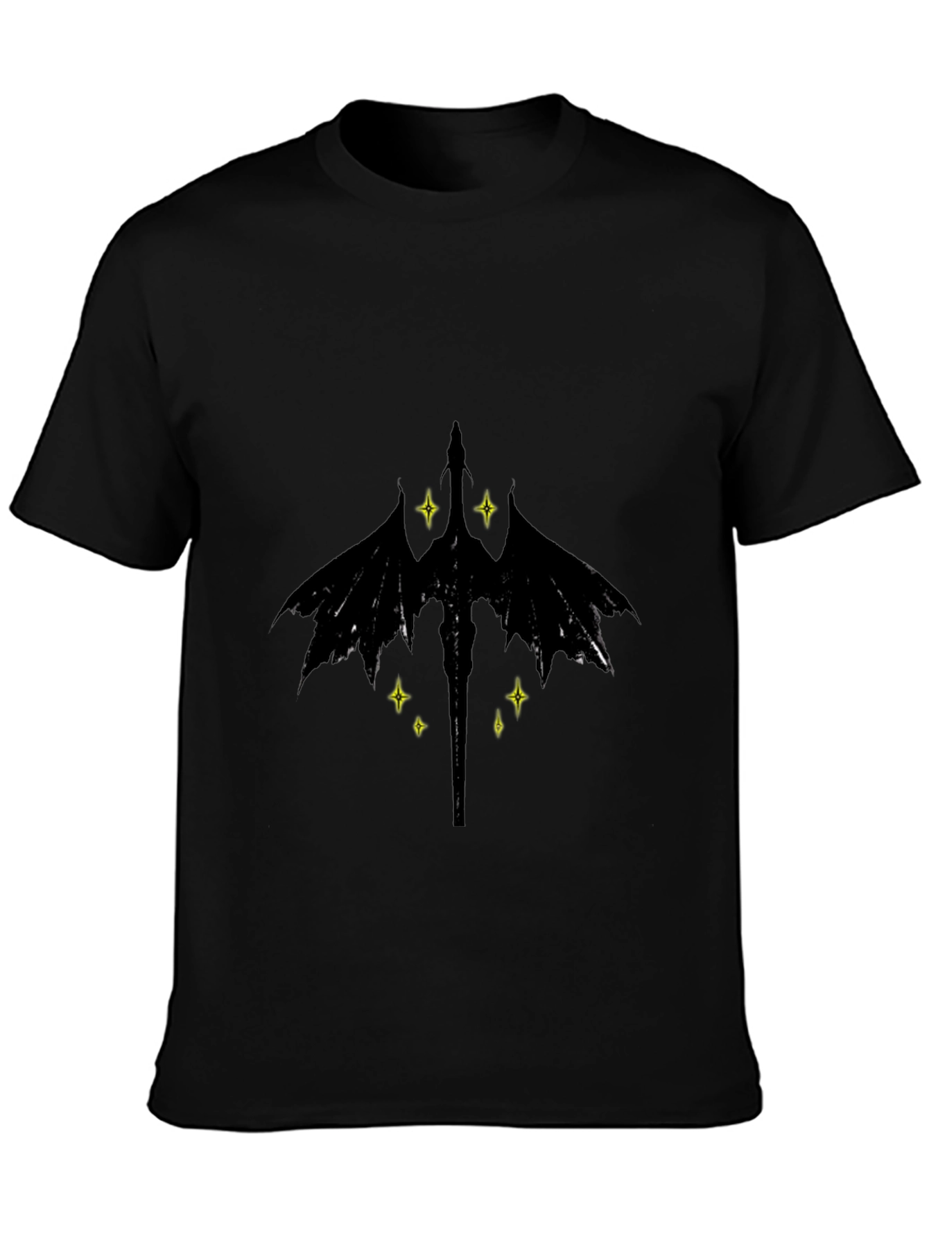 Dragon Emblem Graphic Black T-Shirt