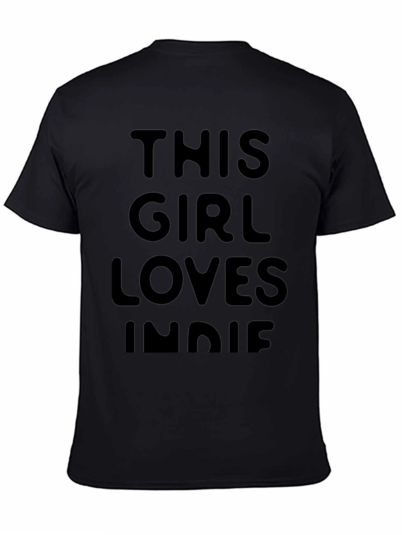 This Girl Loves Indie Black T-Shirt