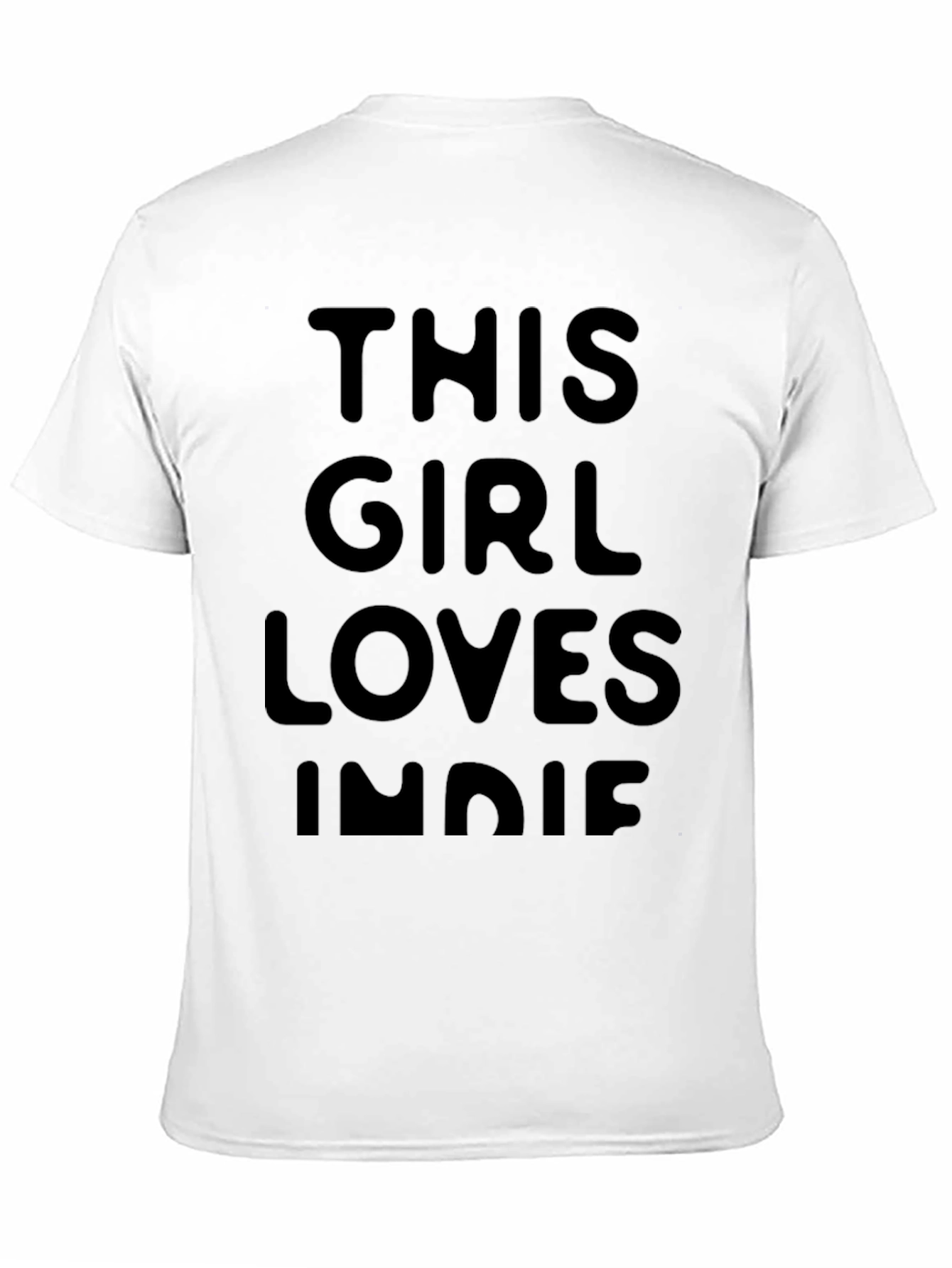 This Girl Loves Indie Black T-Shirt