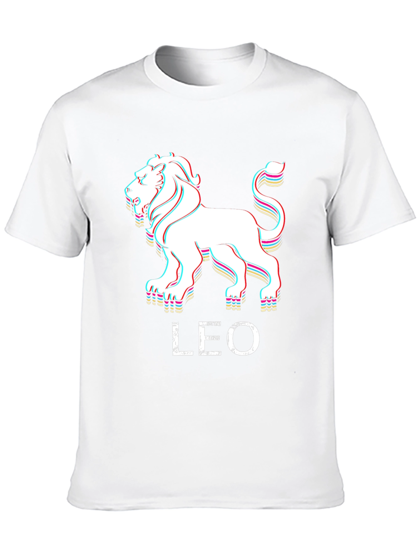 Leo Zodiac Graphic T-Shirt - Black Cotton Tee