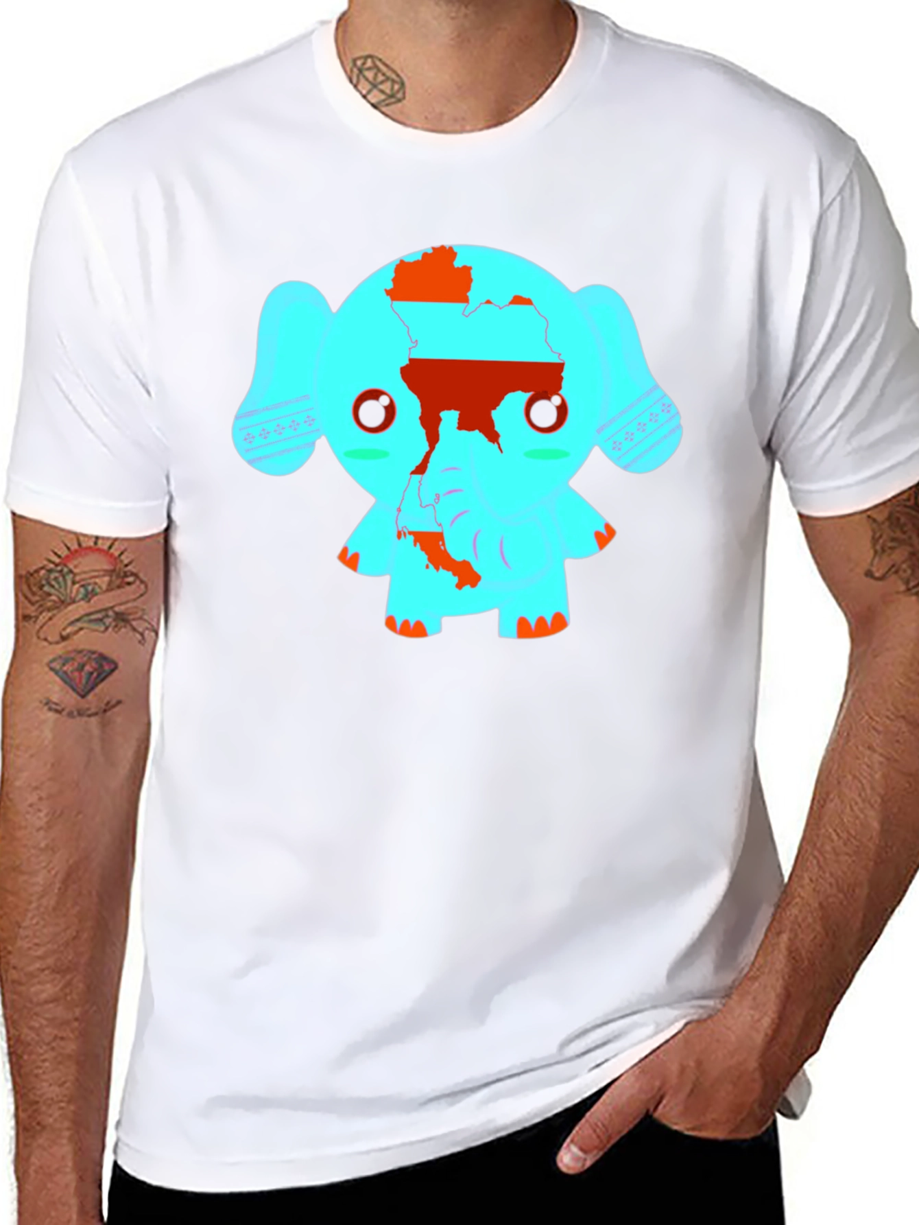Thailand Elephant T-Shirt - Novelty Design