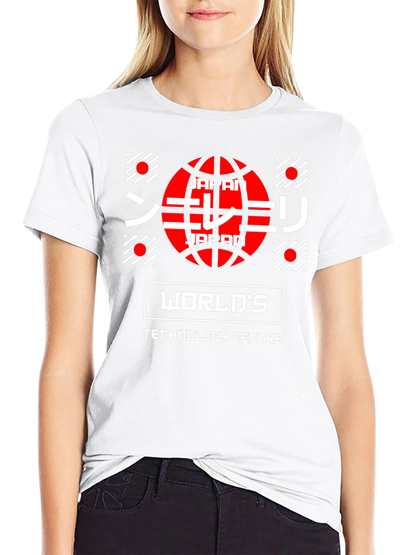Japan Worlds Tech Center Graphic T-Shirt