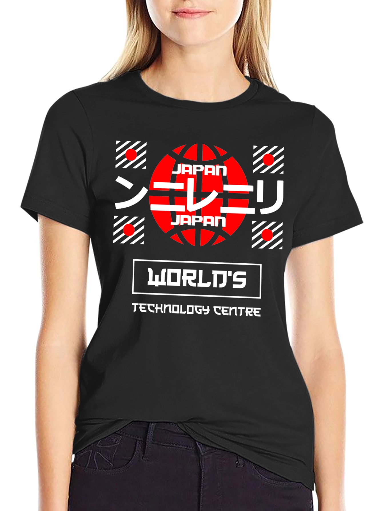 Japan Worlds Tech Center Graphic T-Shirt